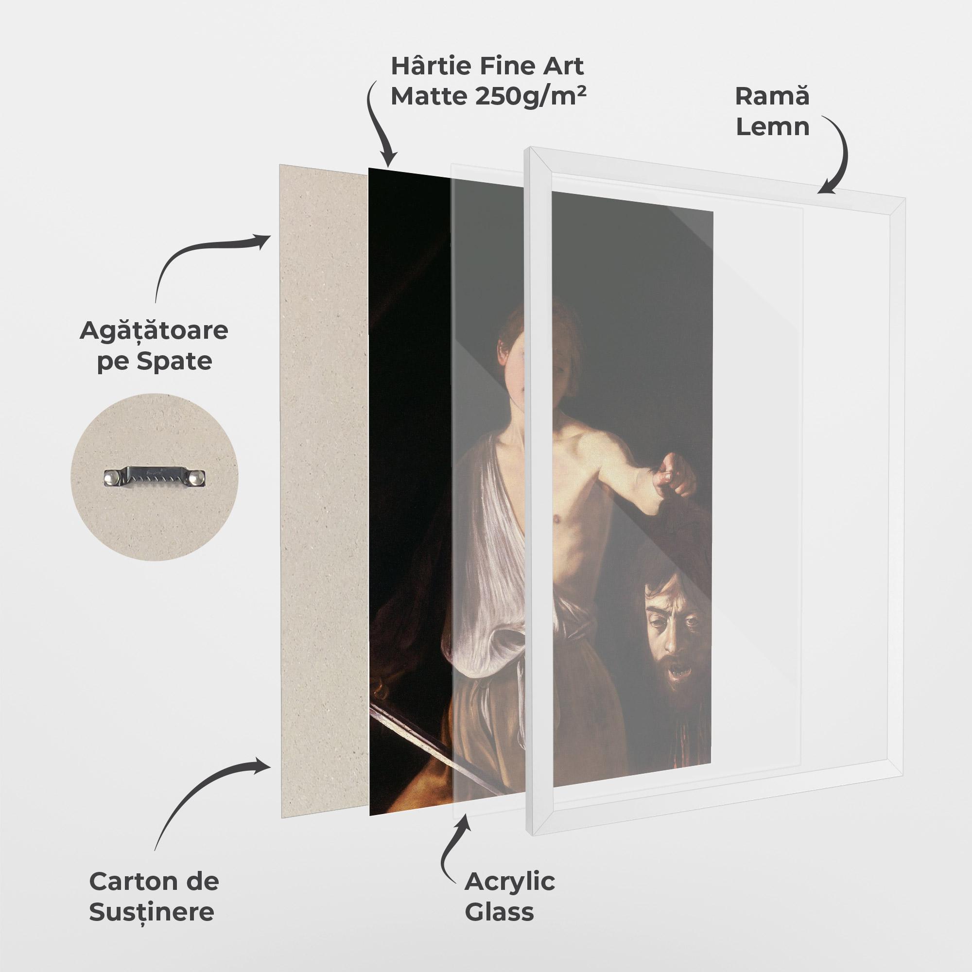 Poster Înrămat David With The Head Of Goliath mockup 1