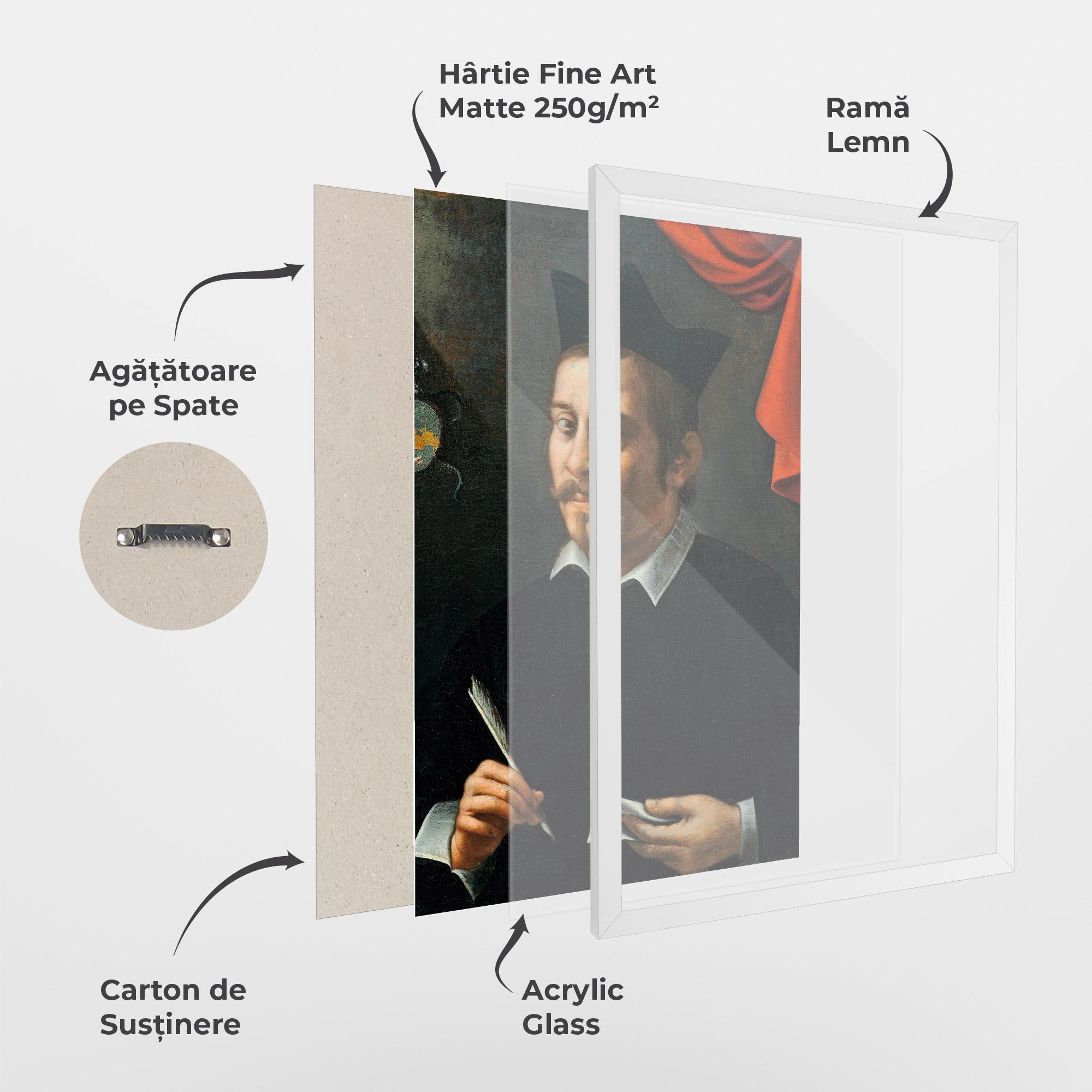 Poster Înrămat Portrait Of A Prelate mockup 1