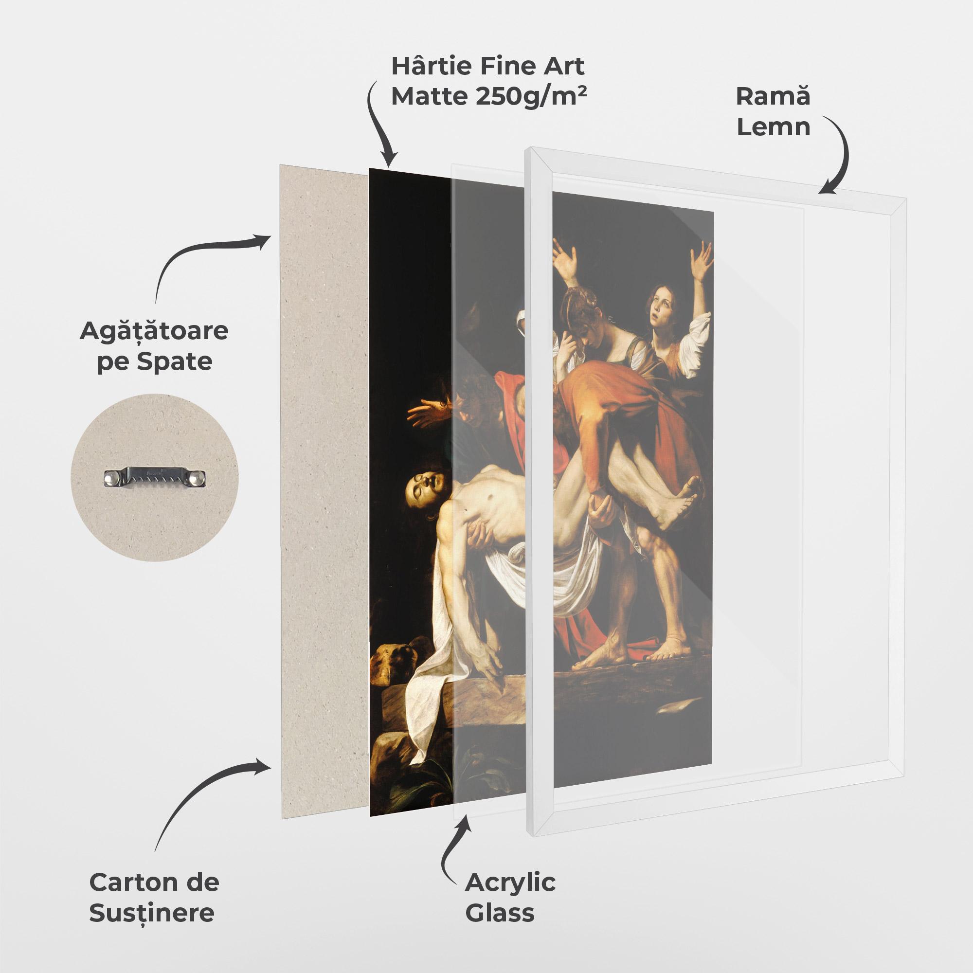 Poster Înrămat The Entombment Of Christ mockup 1