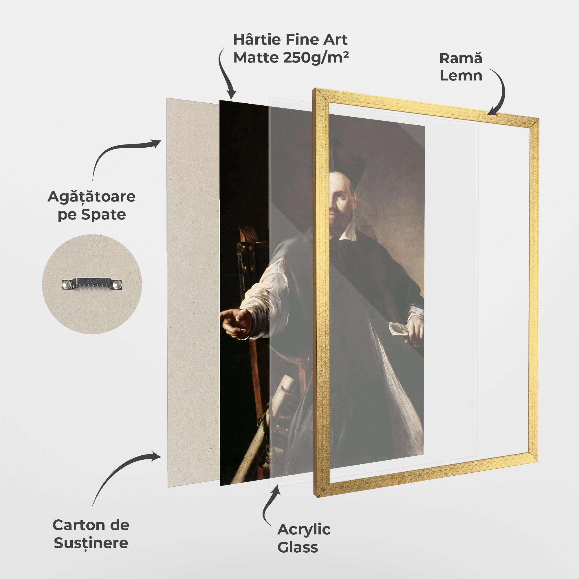 Poster Înrămat Caravaggio Maffeo Barberini mockup 1