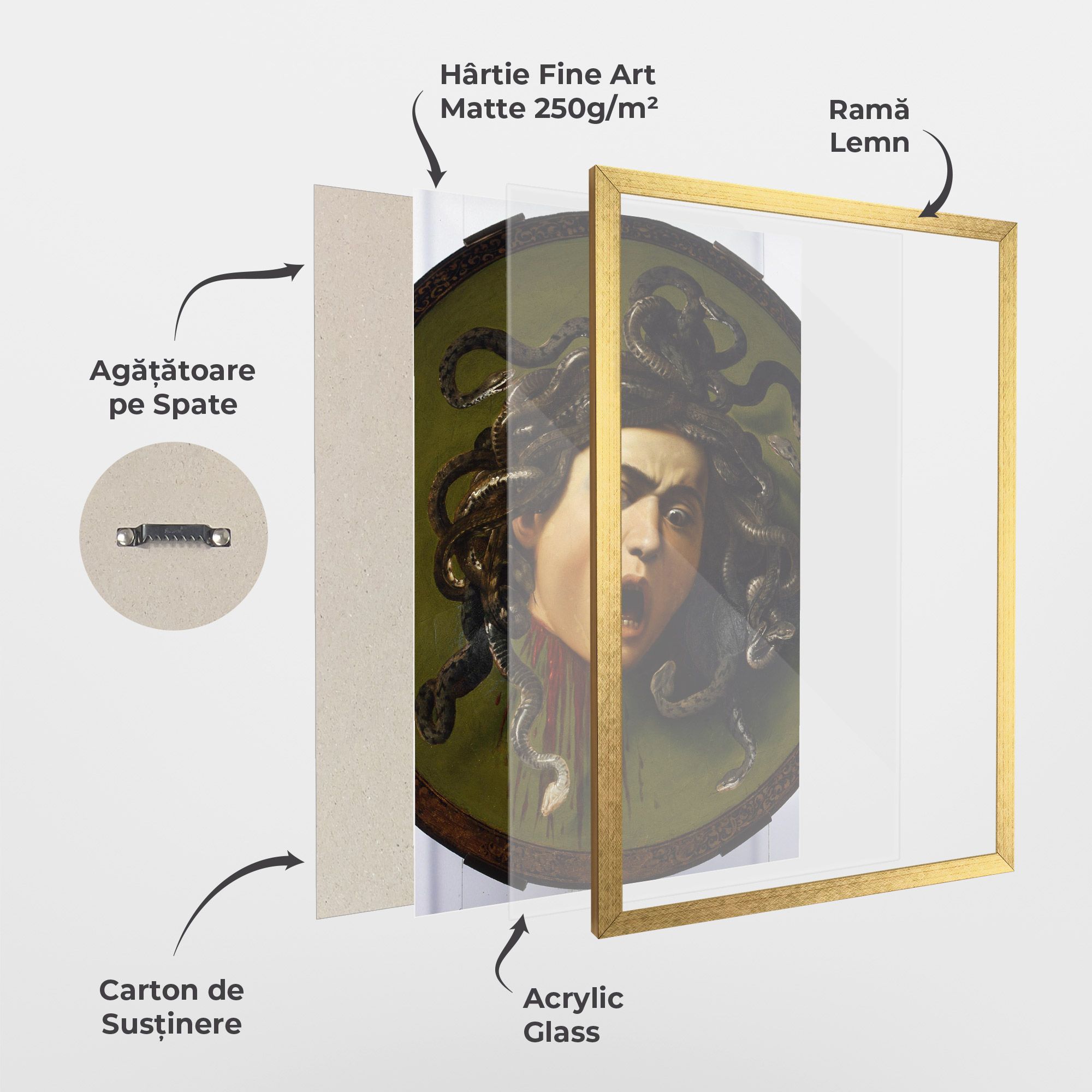 Caravaggio Medusa mockup 1