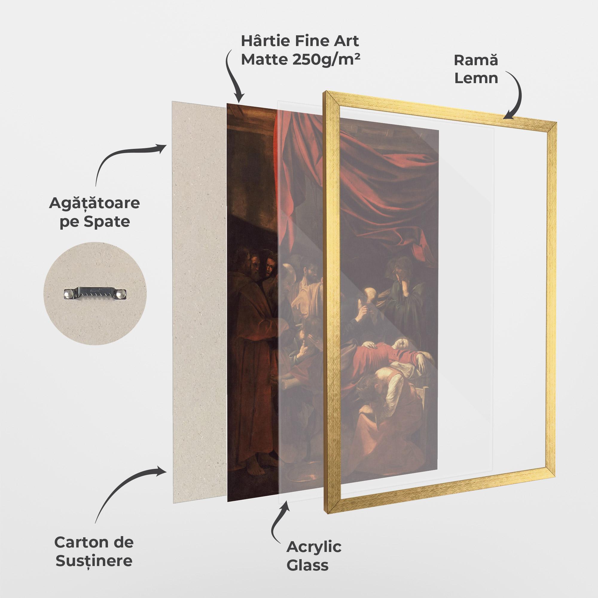 Poster Înrămat Death Of The Virgin mockup 1