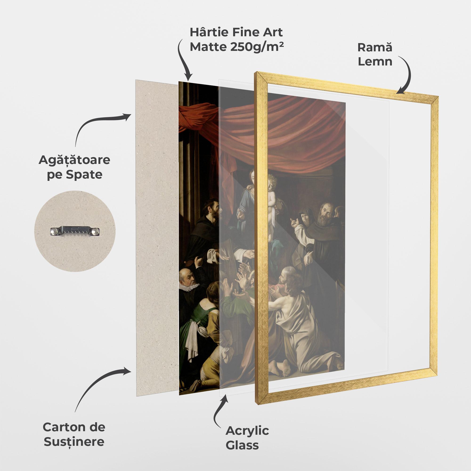 Poster Înrămat Madonna Of The Rosary mockup 1