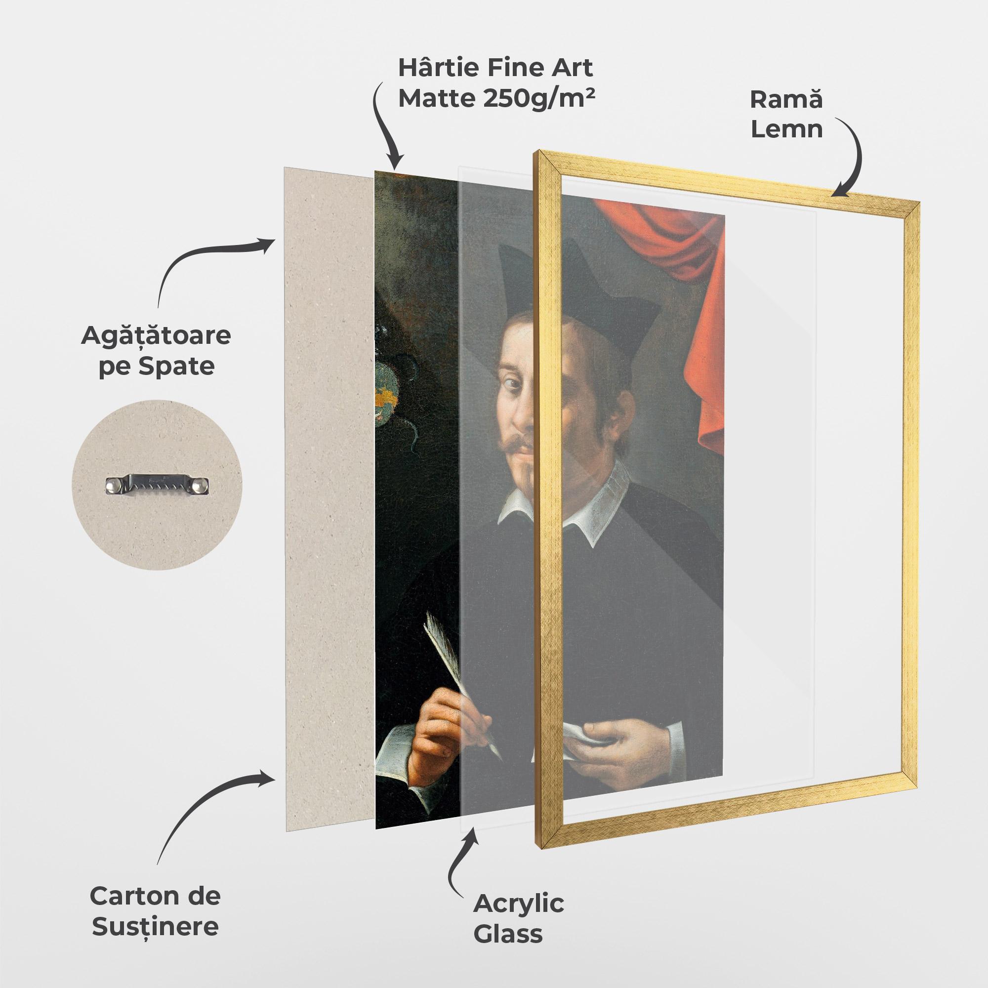 Poster Înrămat Portrait Of A Prelate mockup 1