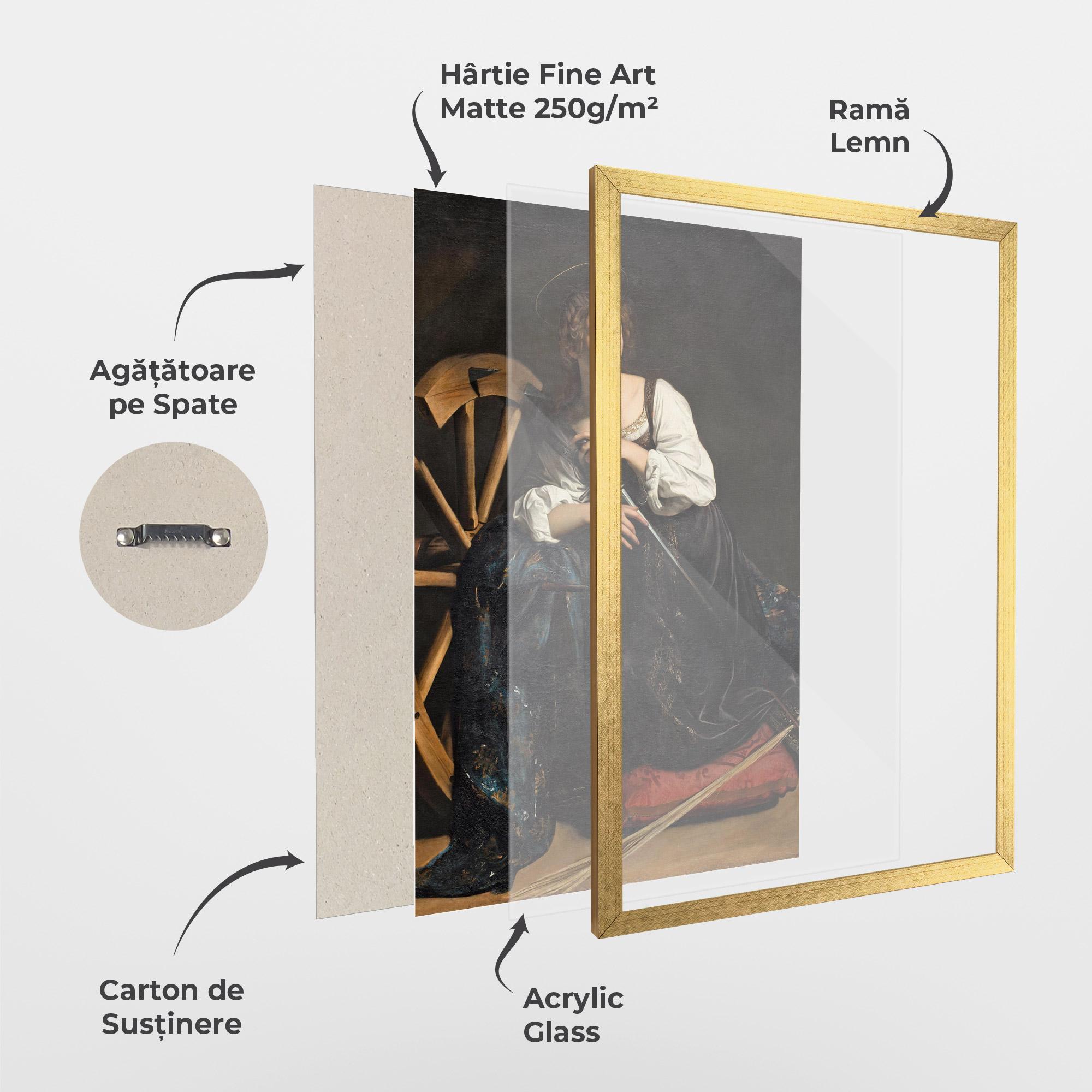 Poster Înrămat Saint Catherine Of Alexandria mockup 1