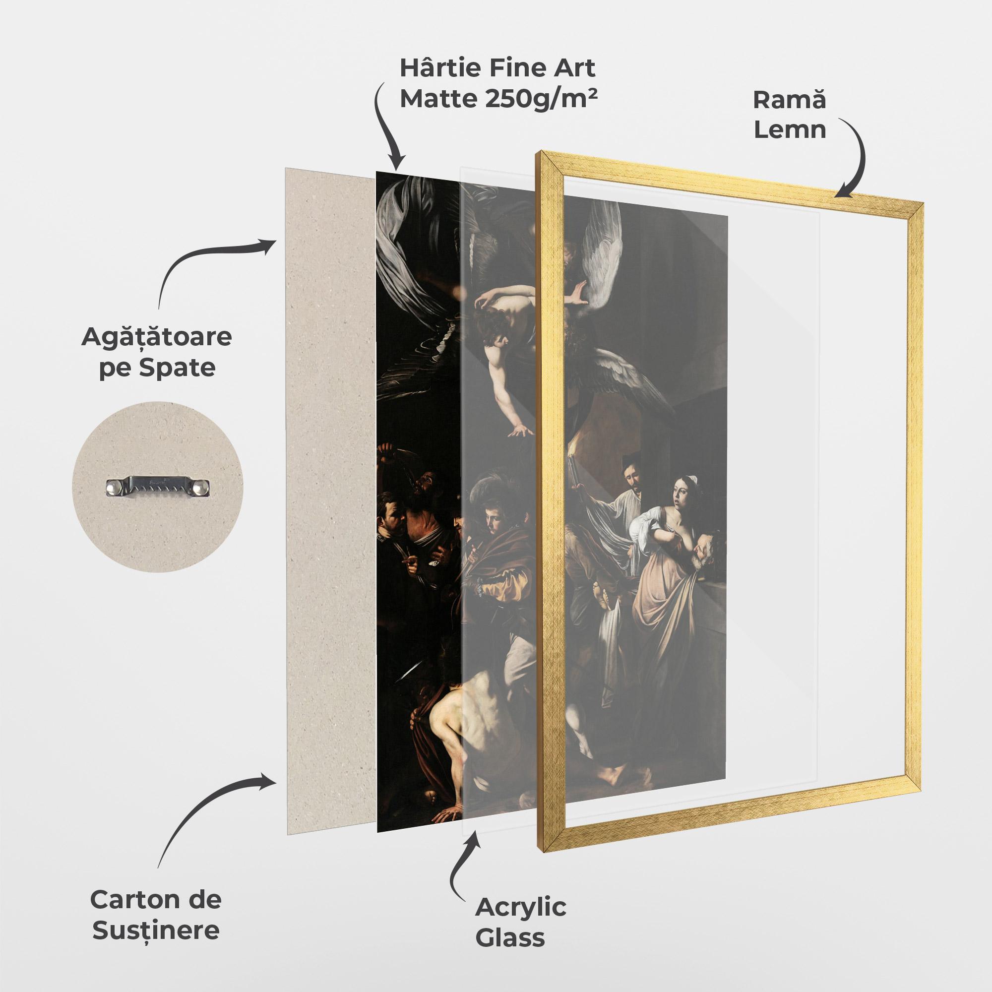 Poster Înrămat Sette Opere Di Misericordia mockup 1