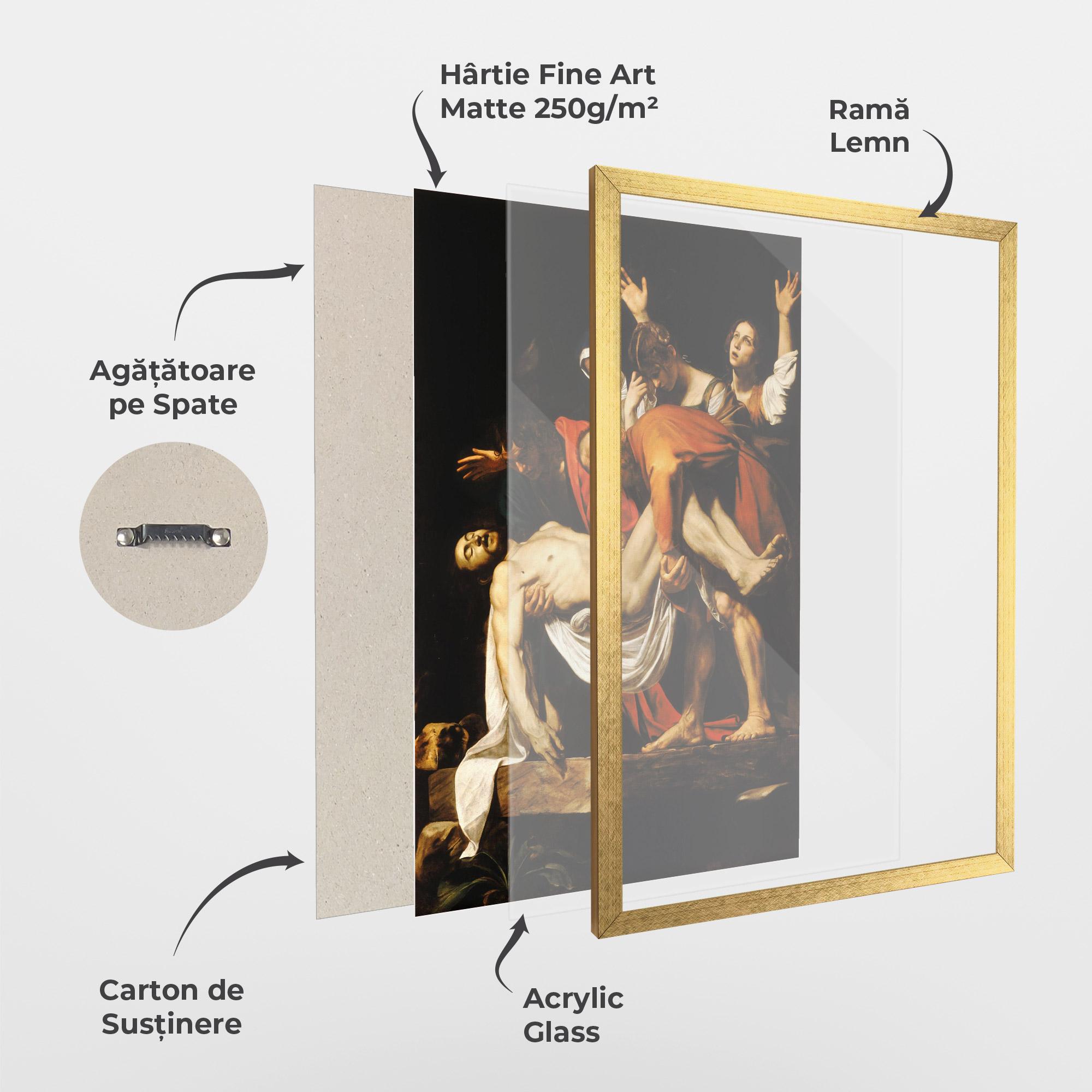 Poster Înrămat The Entombment Of Christ mockup 1