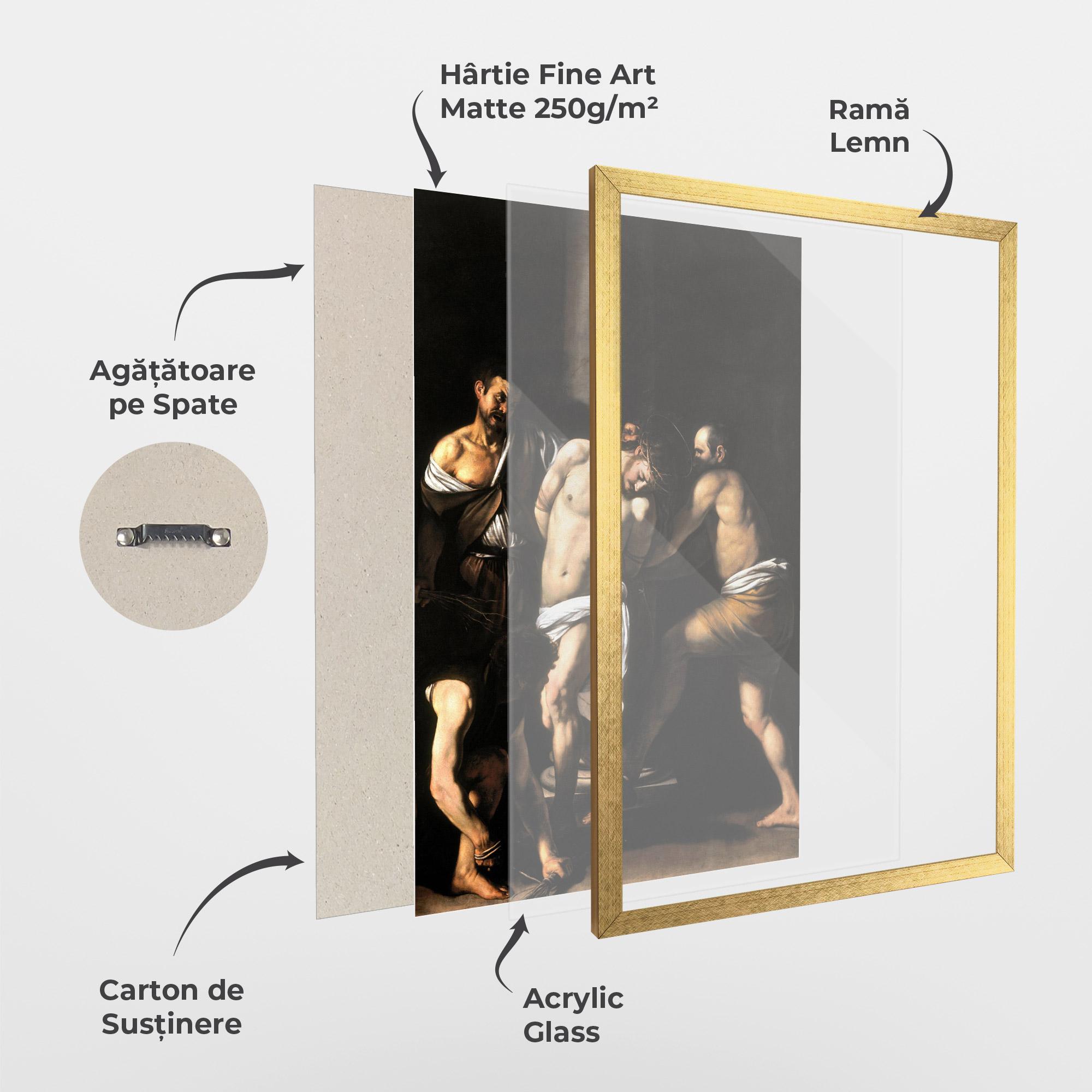 Poster Înrămat The Flagellation Of Christ mockup 1