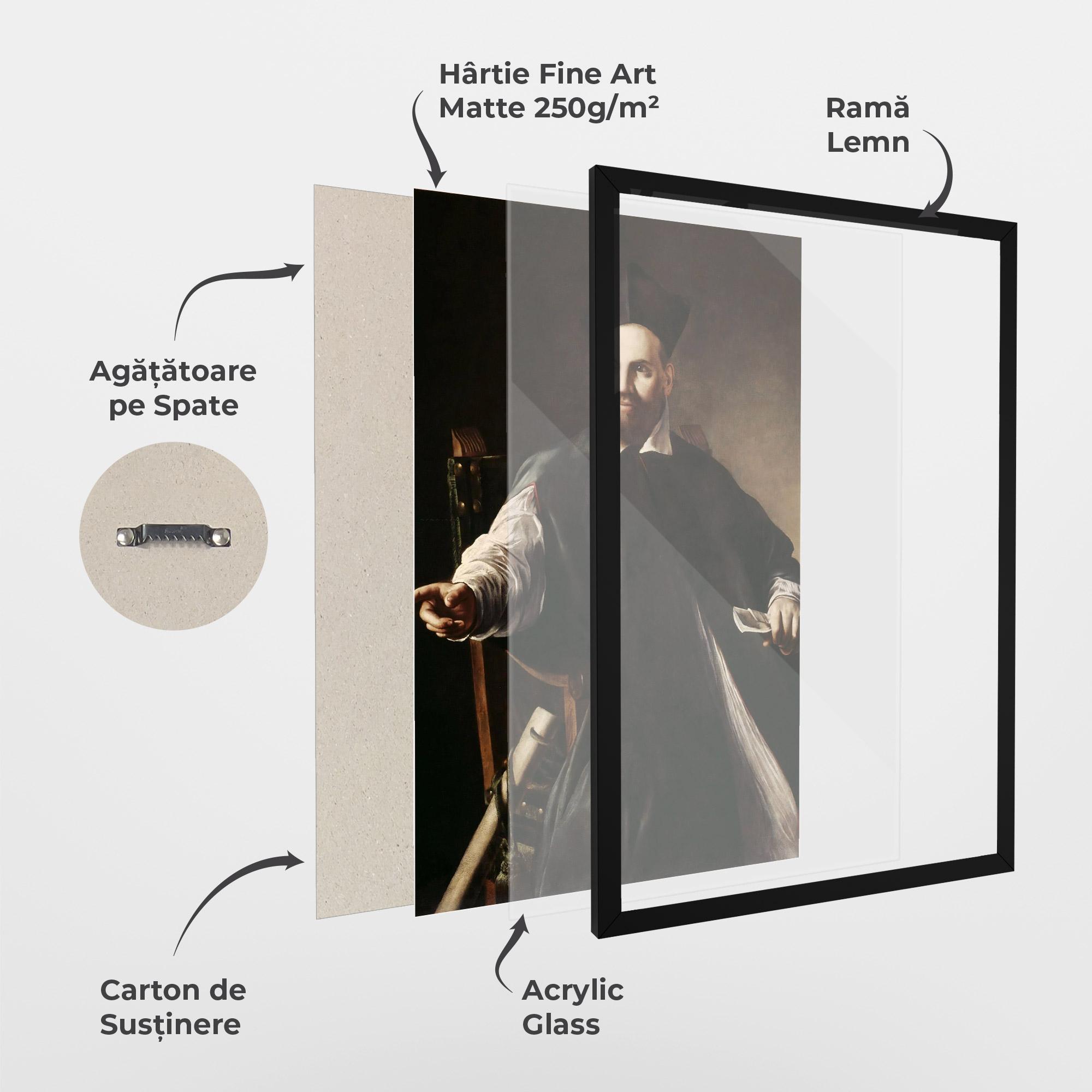 Poster Înrămat Caravaggio Maffeo Barberini mockup 1