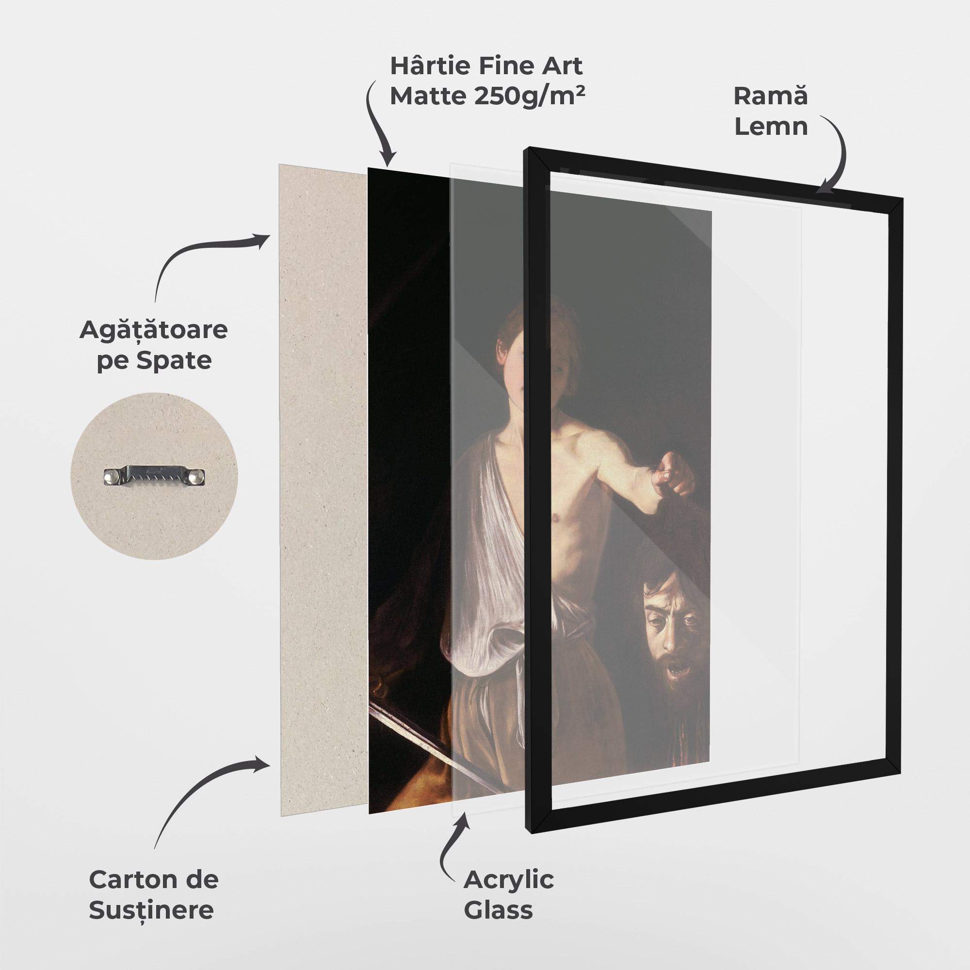 Poster Înrămat David With The Head Of Goliath mockup 1