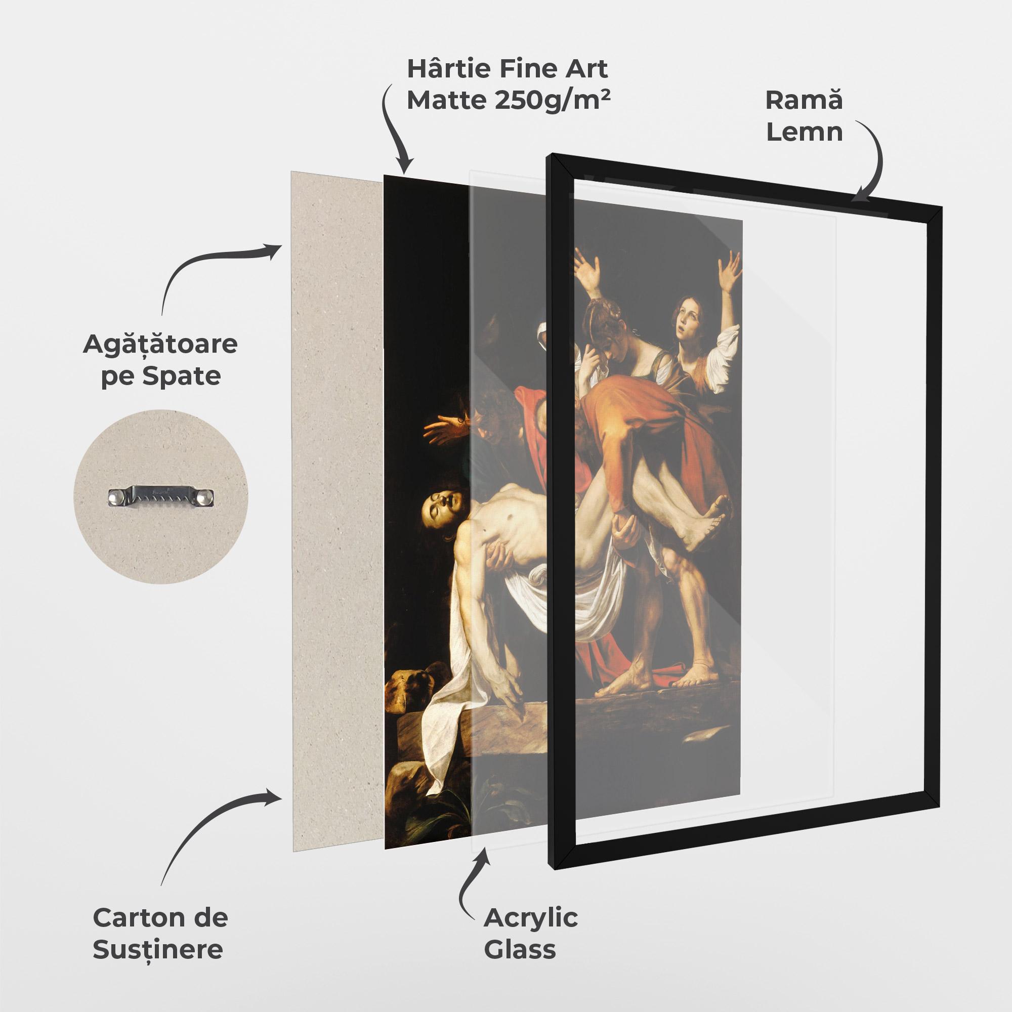 Poster Înrămat The Entombment Of Christ mockup 1