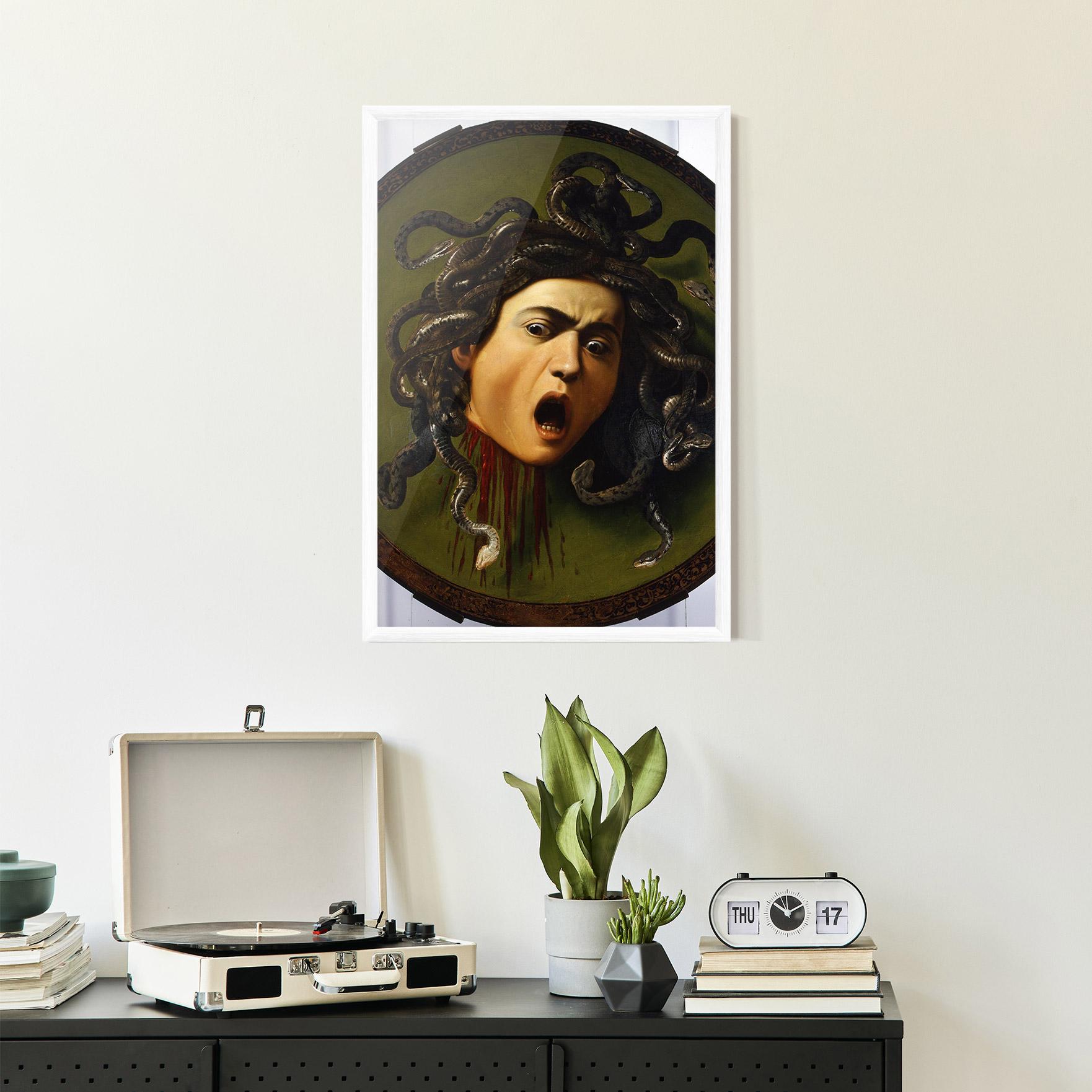 Poster Înrămat Caravaggio Medusa mockup 2