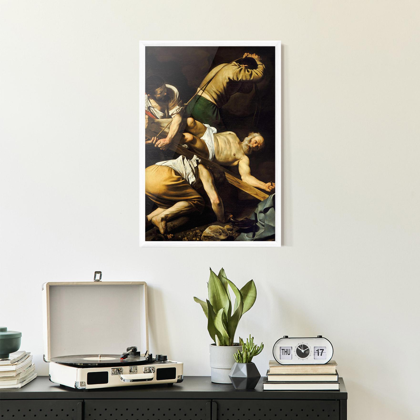 Poster Înrămat Crucifixion Of Saint Peter mockup 2