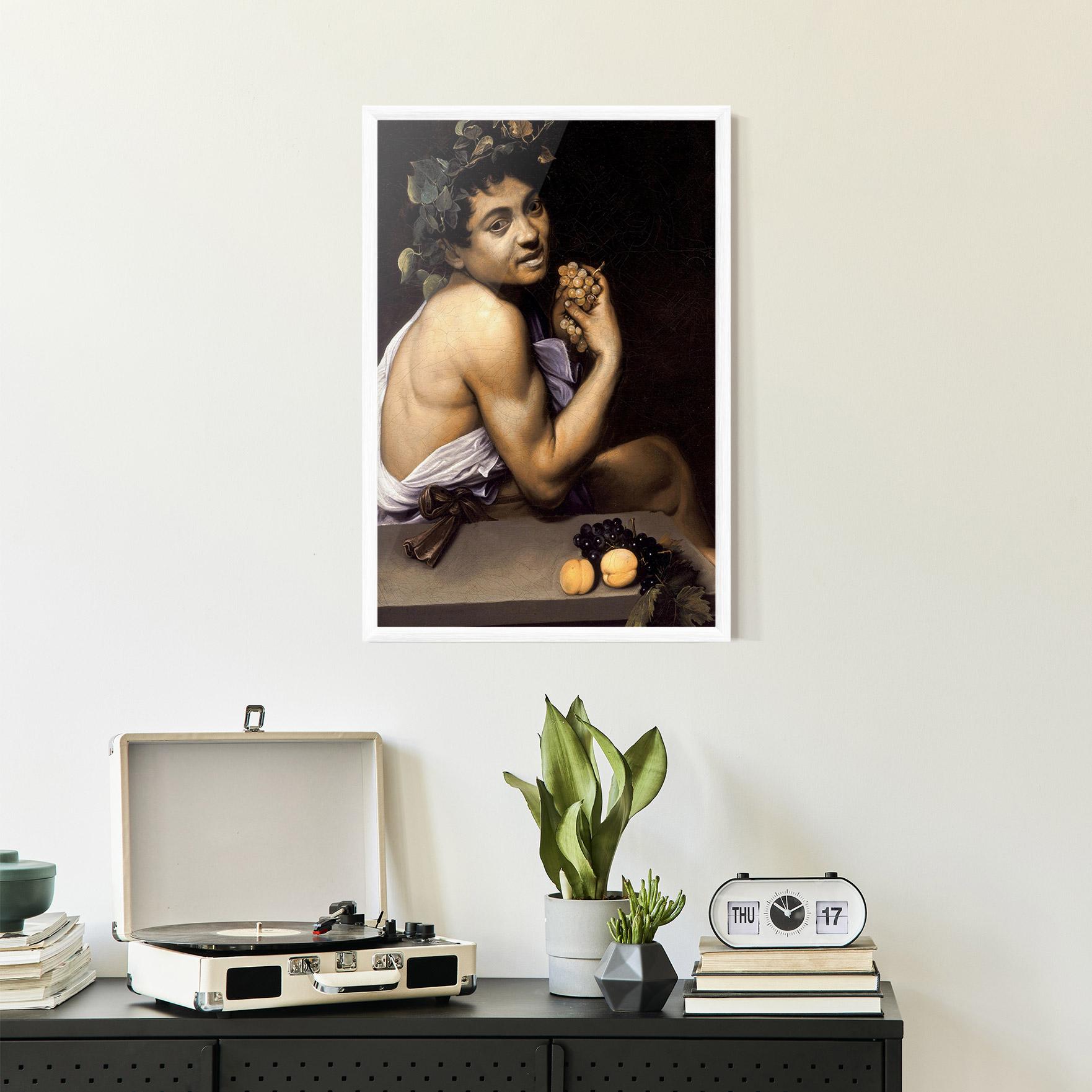 Poster Înrămat Young Sick Bacchus mockup 2