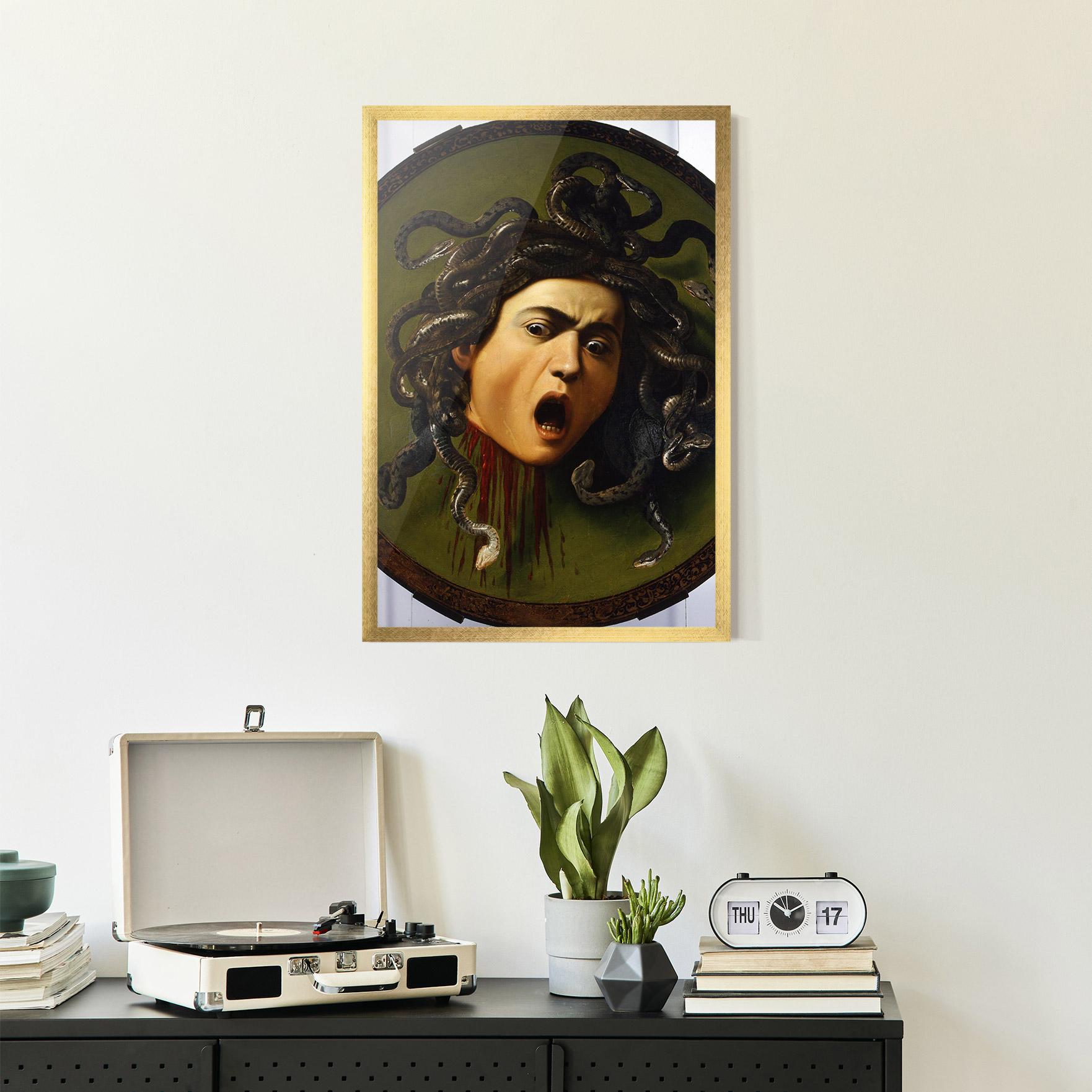 Poster Înrămat Caravaggio Medusa mockup 2