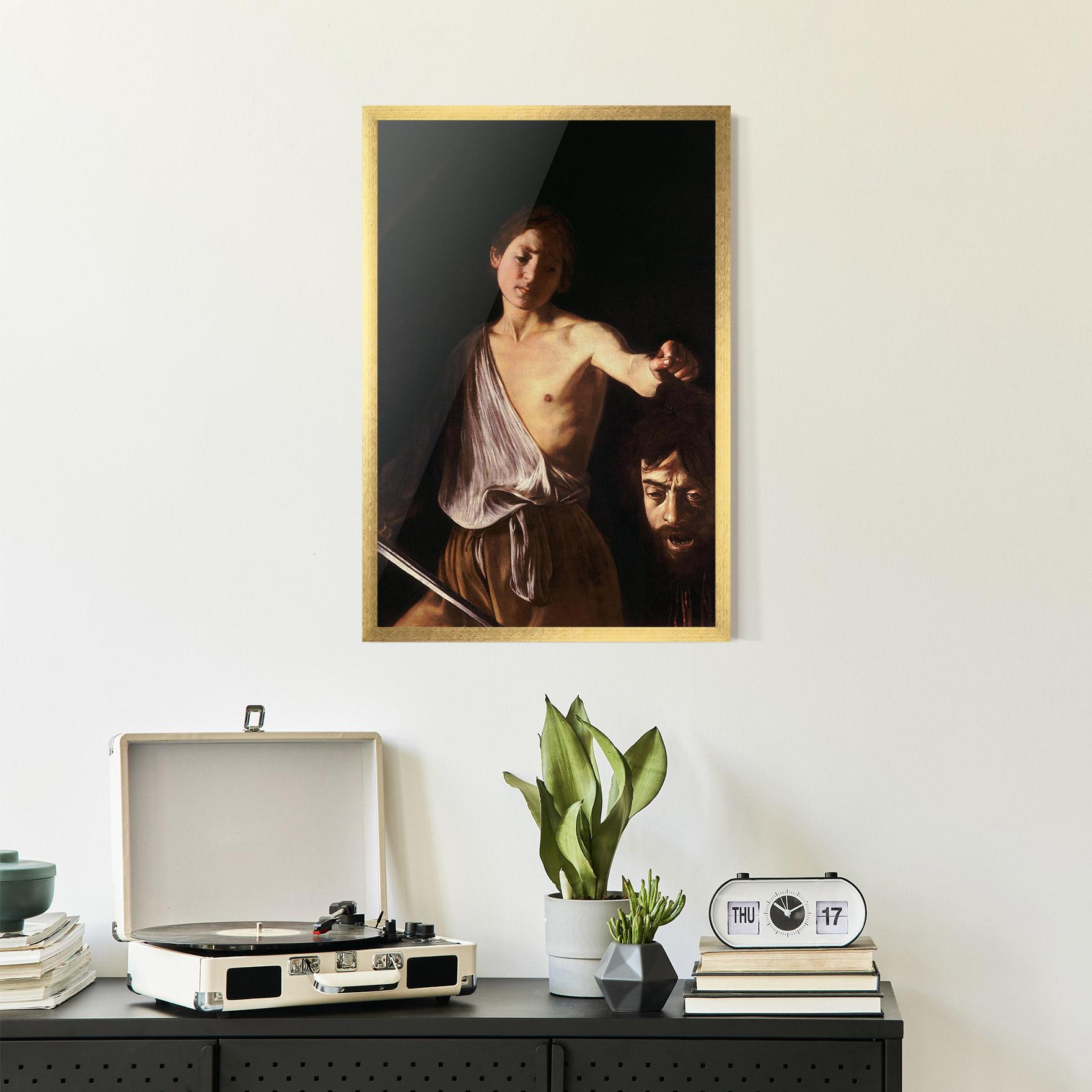 Poster Înrămat David With The Head Of Goliath mockup 2