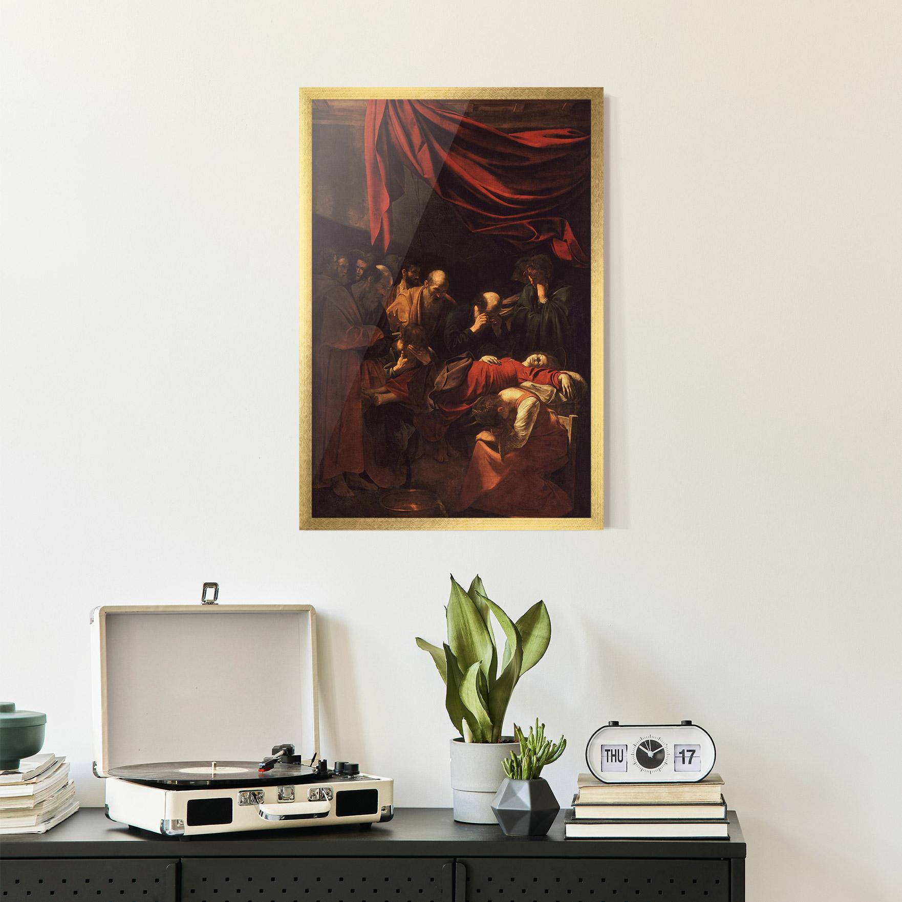 Poster Înrămat Death Of The Virgin mockup 2