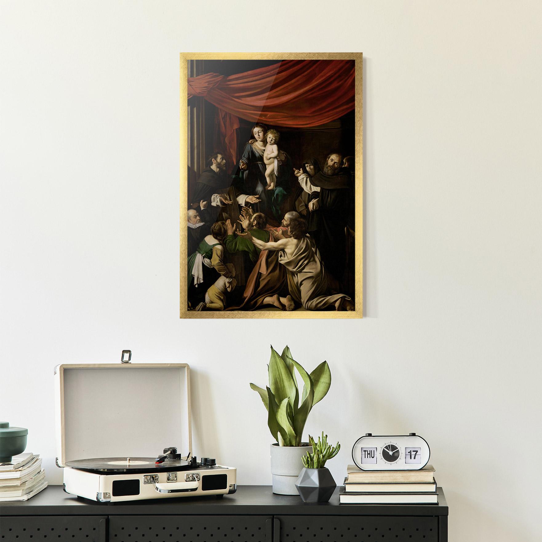 Poster Înrămat Madonna Of The Rosary mockup 2