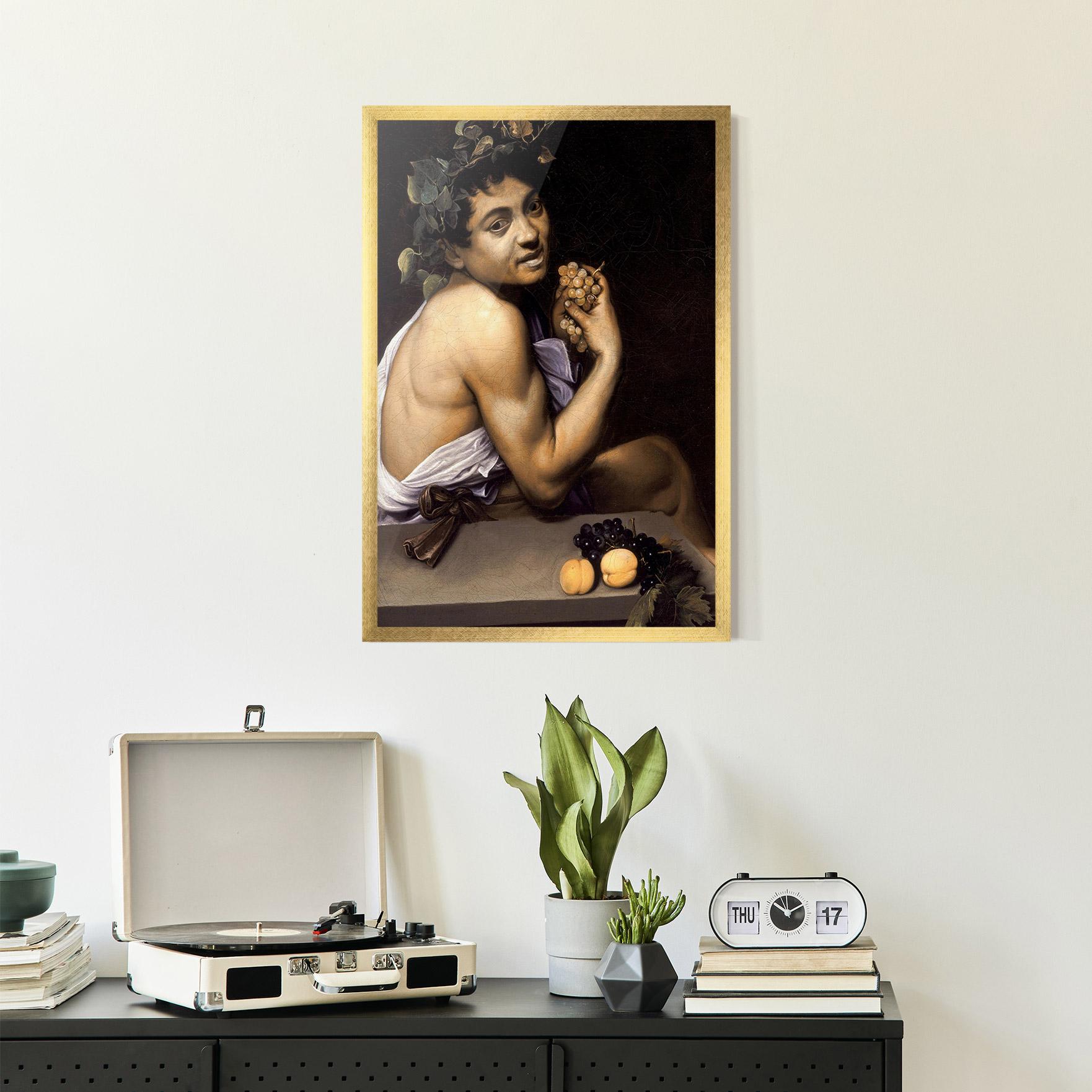 Poster Înrămat Young Sick Bacchus mockup 2