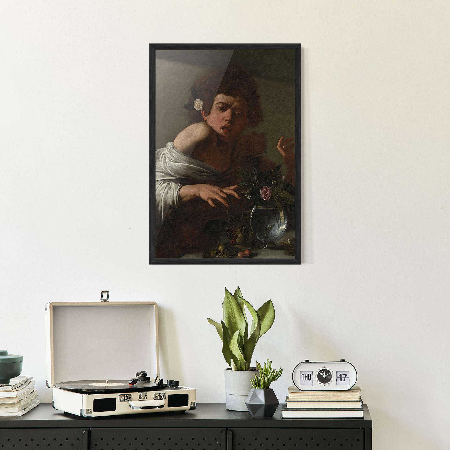 Poster Înrămat Boy Bitten By A Lizard mockup 2