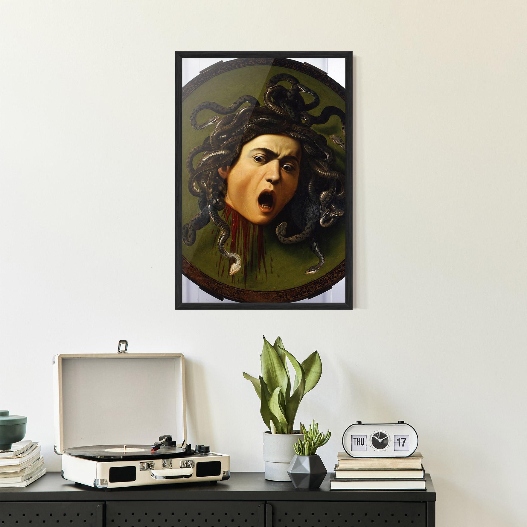 Poster Înrămat Caravaggio Medusa mockup 2