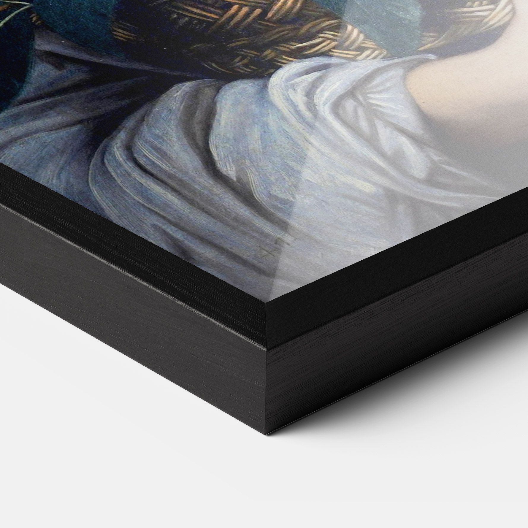 Boy With A Basket Of Fruit mockup 3