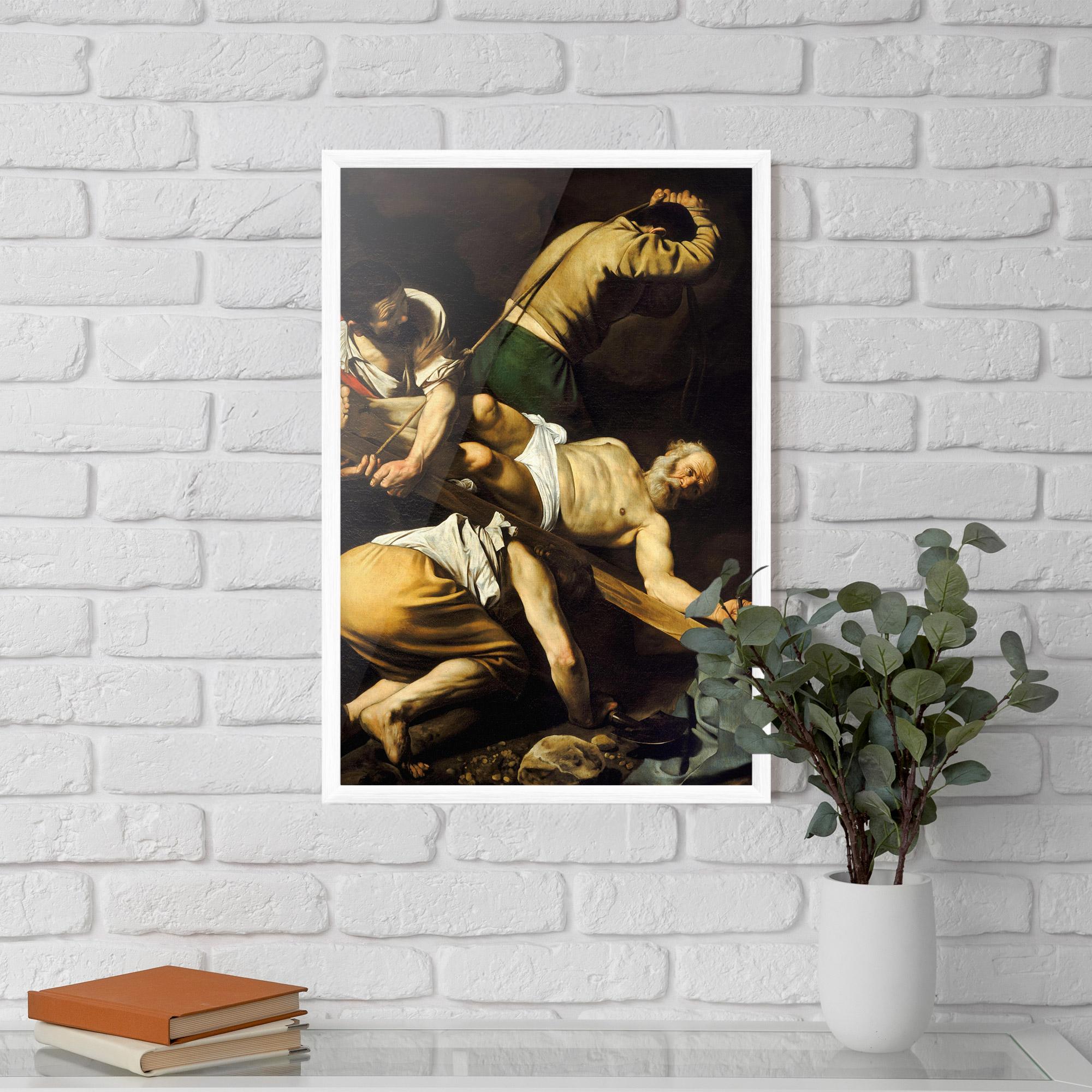 Poster Înrămat Crucifixion Of Saint Peter mockup 5
