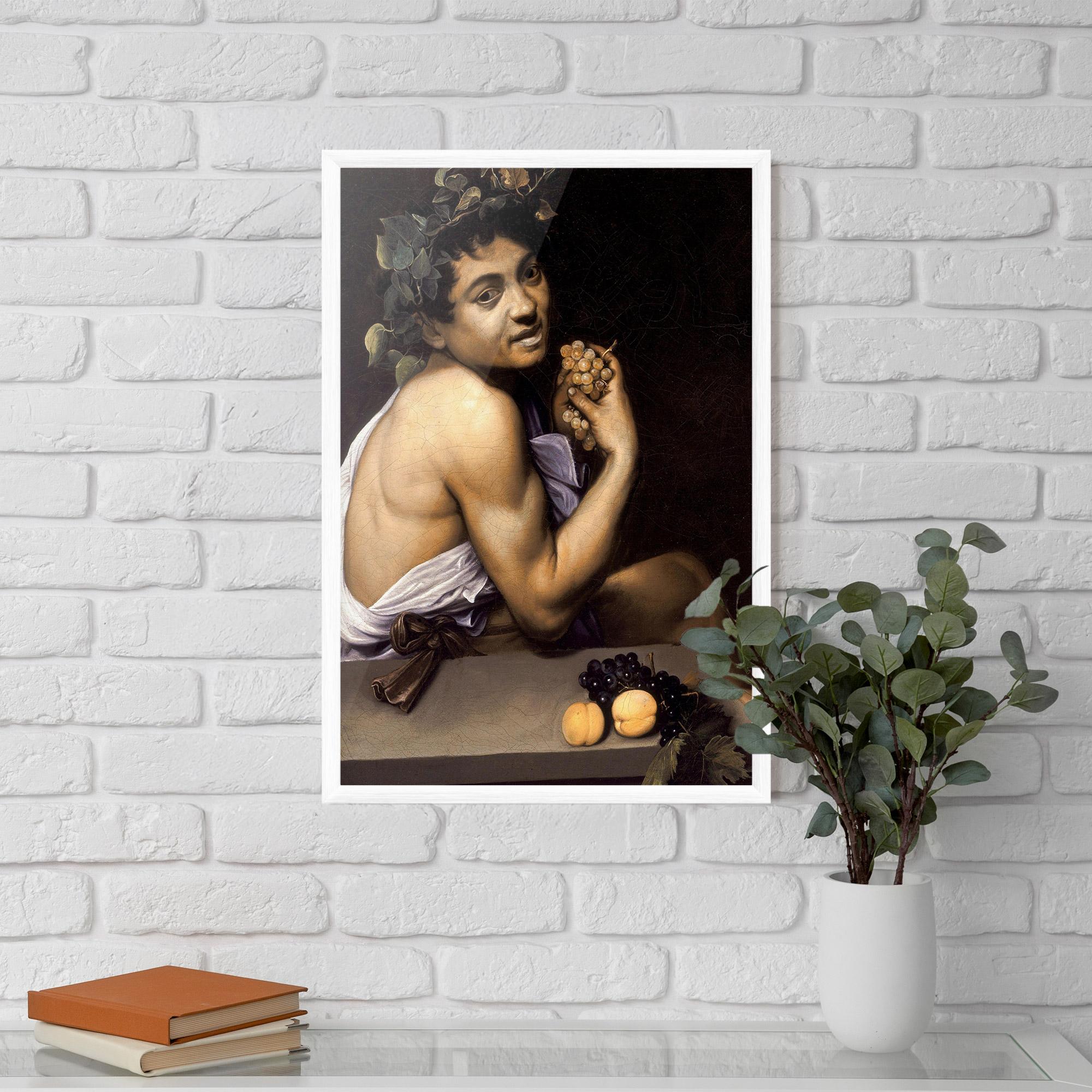 Poster Înrămat Young Sick Bacchus mockup 5