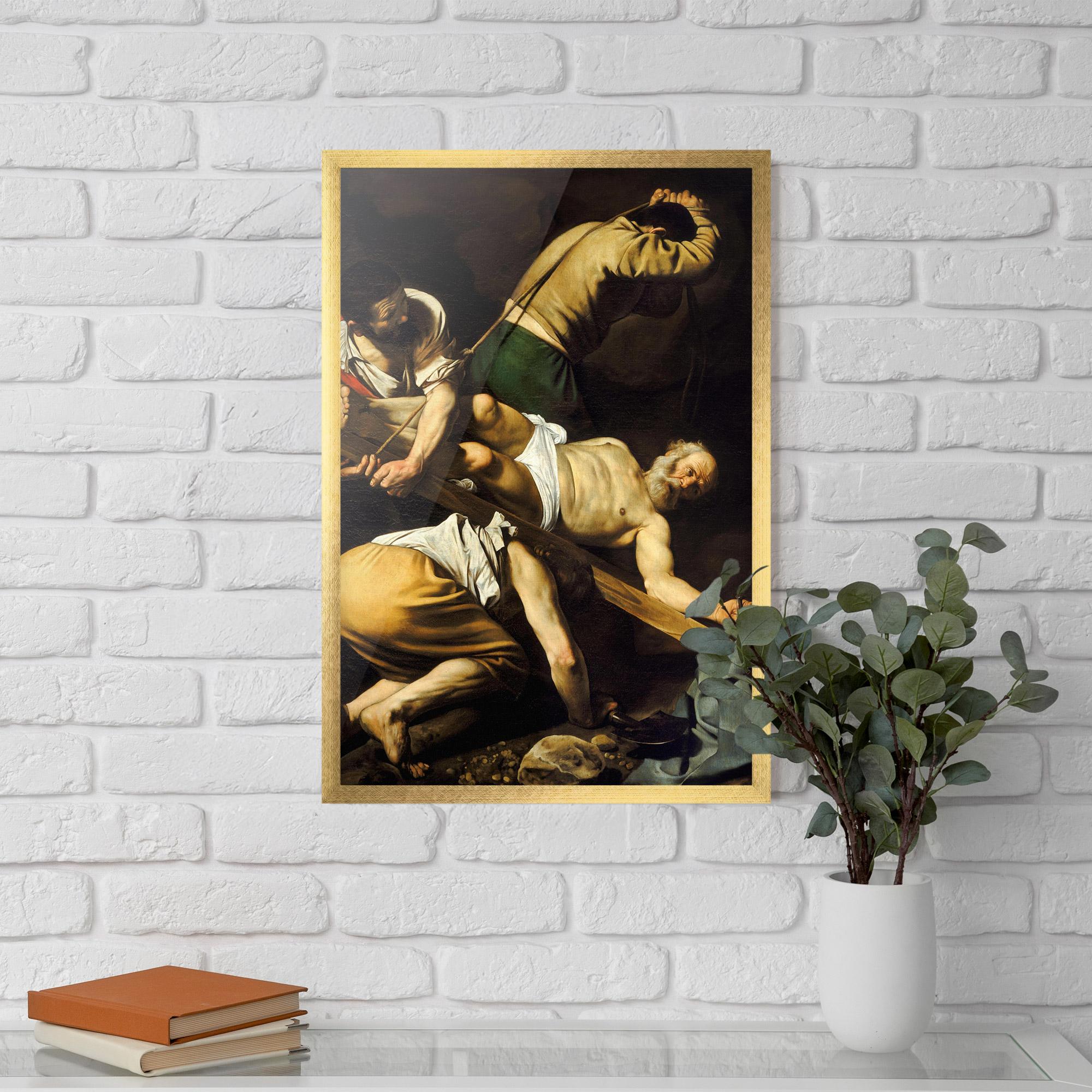 Poster Înrămat Crucifixion Of Saint Peter mockup 5