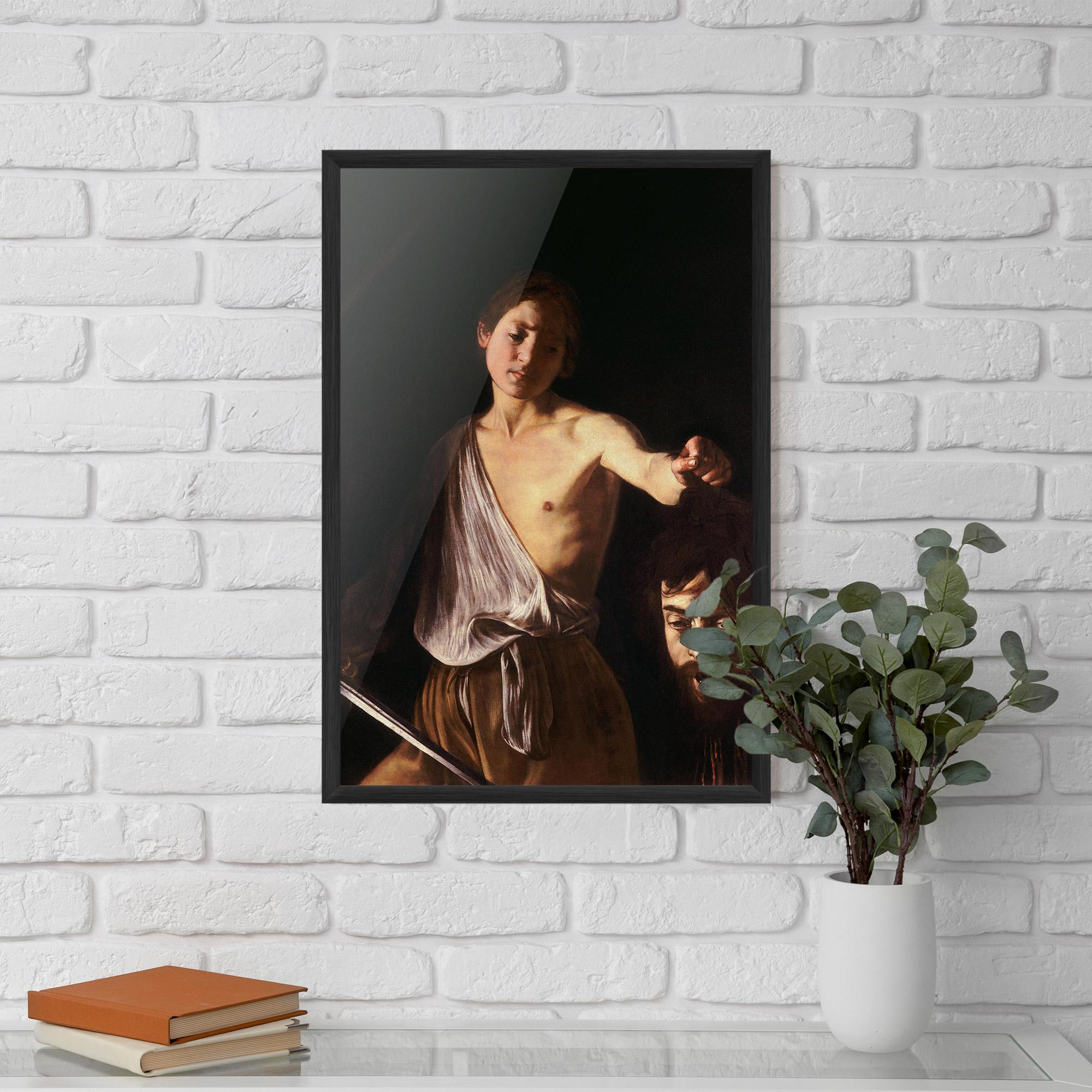 Poster Înrămat David With The Head Of Goliath mockup 5