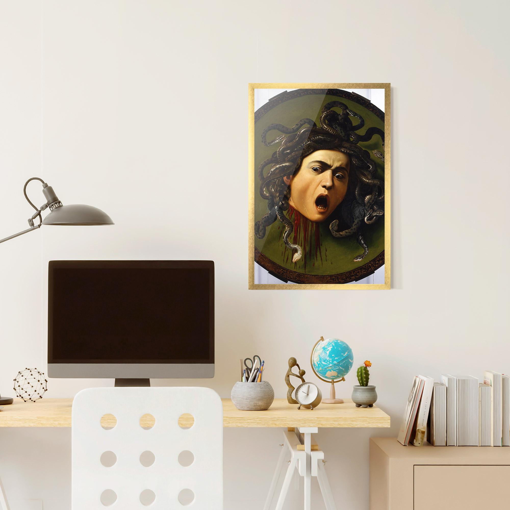 Poster Înrămat Caravaggio Medusa mockup 6