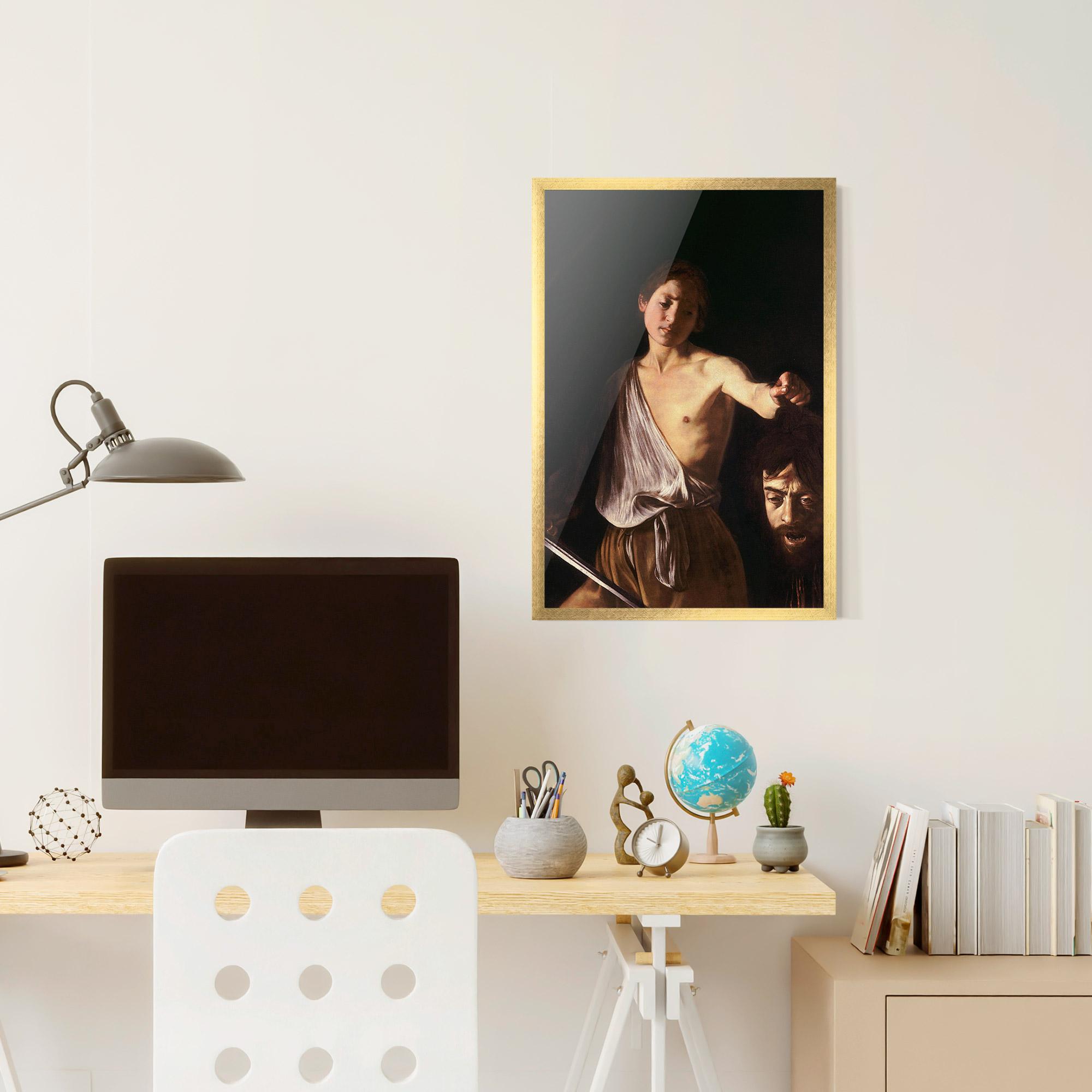 Poster Înrămat David With The Head Of Goliath mockup 6