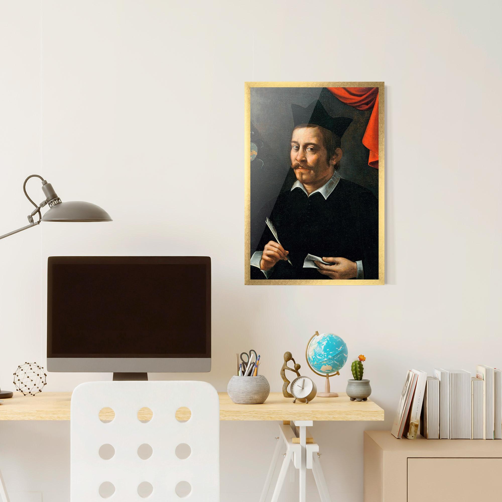 Poster Înrămat Portrait Of A Prelate mockup 6