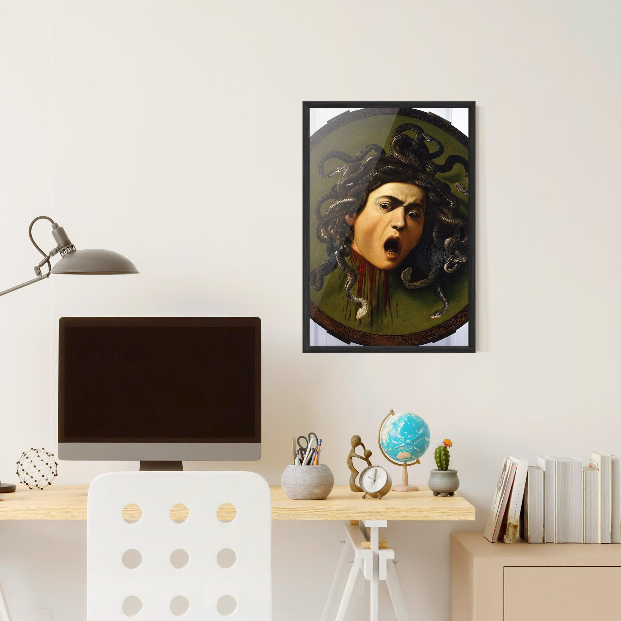 Poster Înrămat Caravaggio Medusa mockup 6