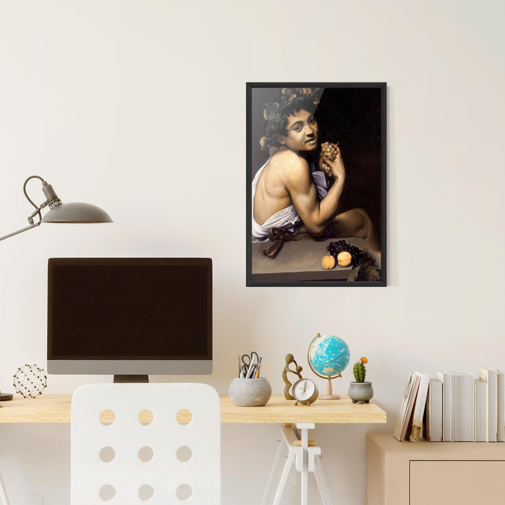 Poster Înrămat Young Sick Bacchus mockup 6