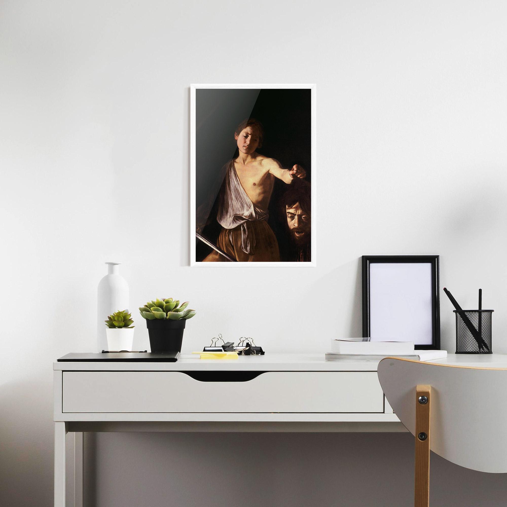 Poster Înrămat David With The Head Of Goliath mockup 7