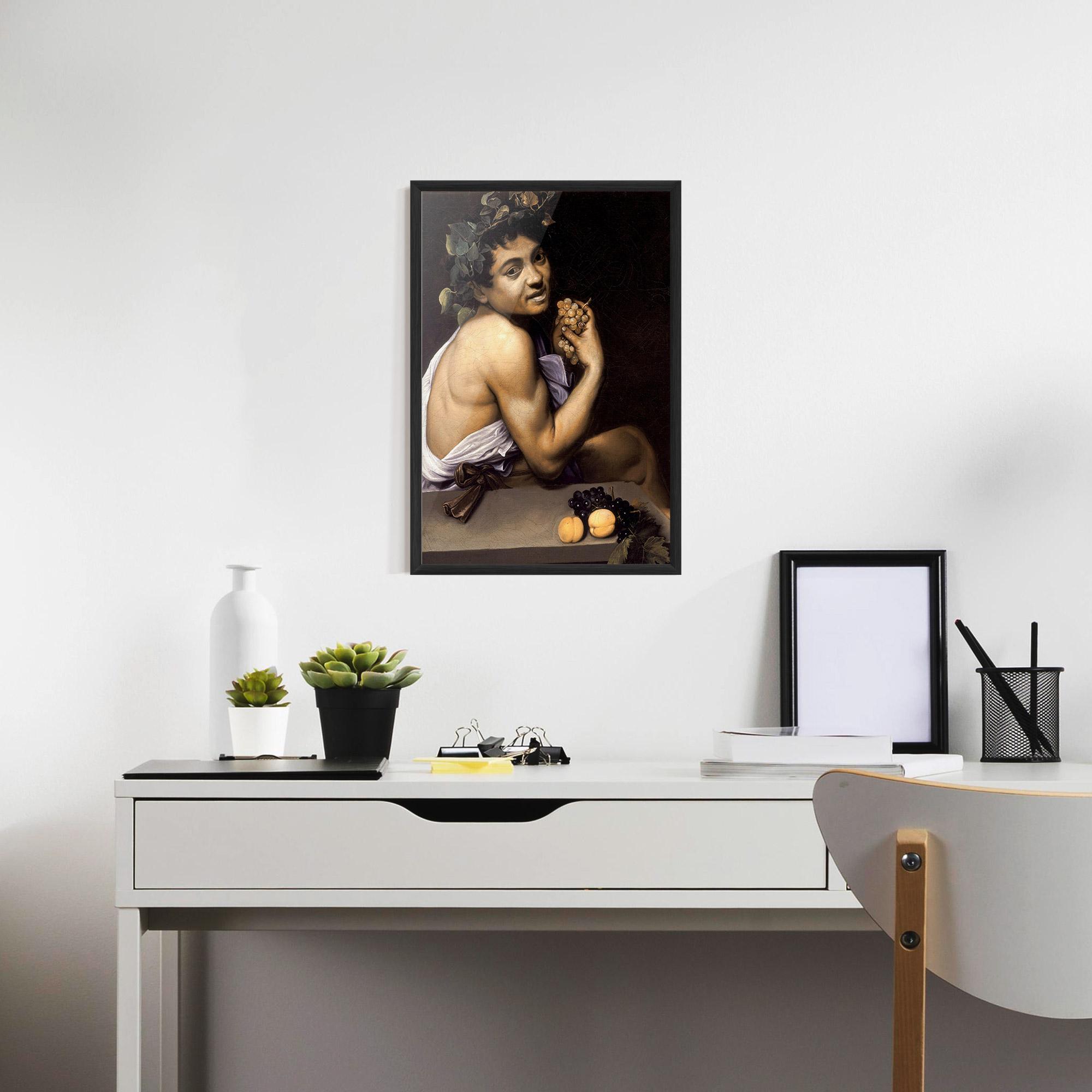 Poster Înrămat Young Sick Bacchus mockup 7