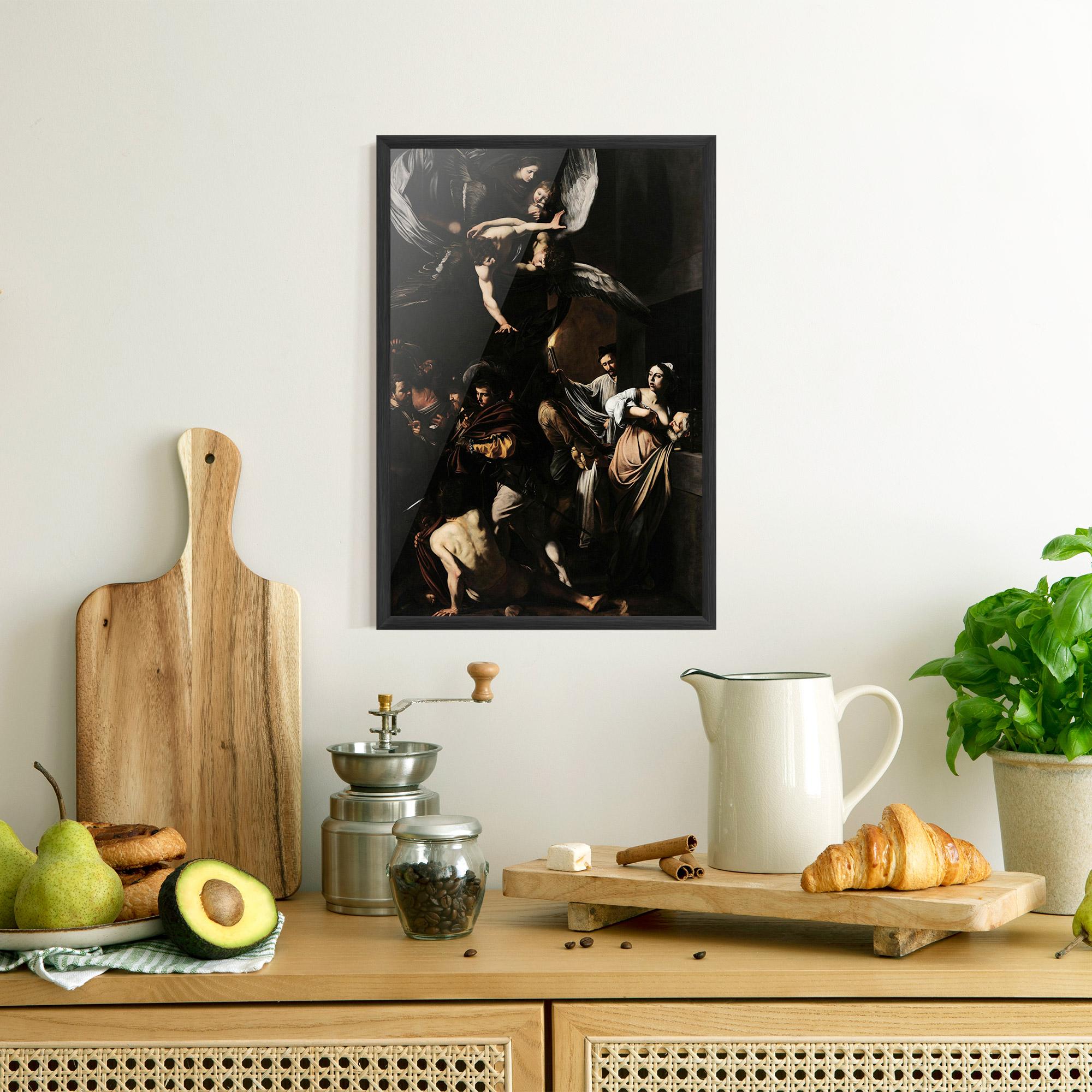 Poster Înrămat Sette Opere Di Misericordia mockup 8