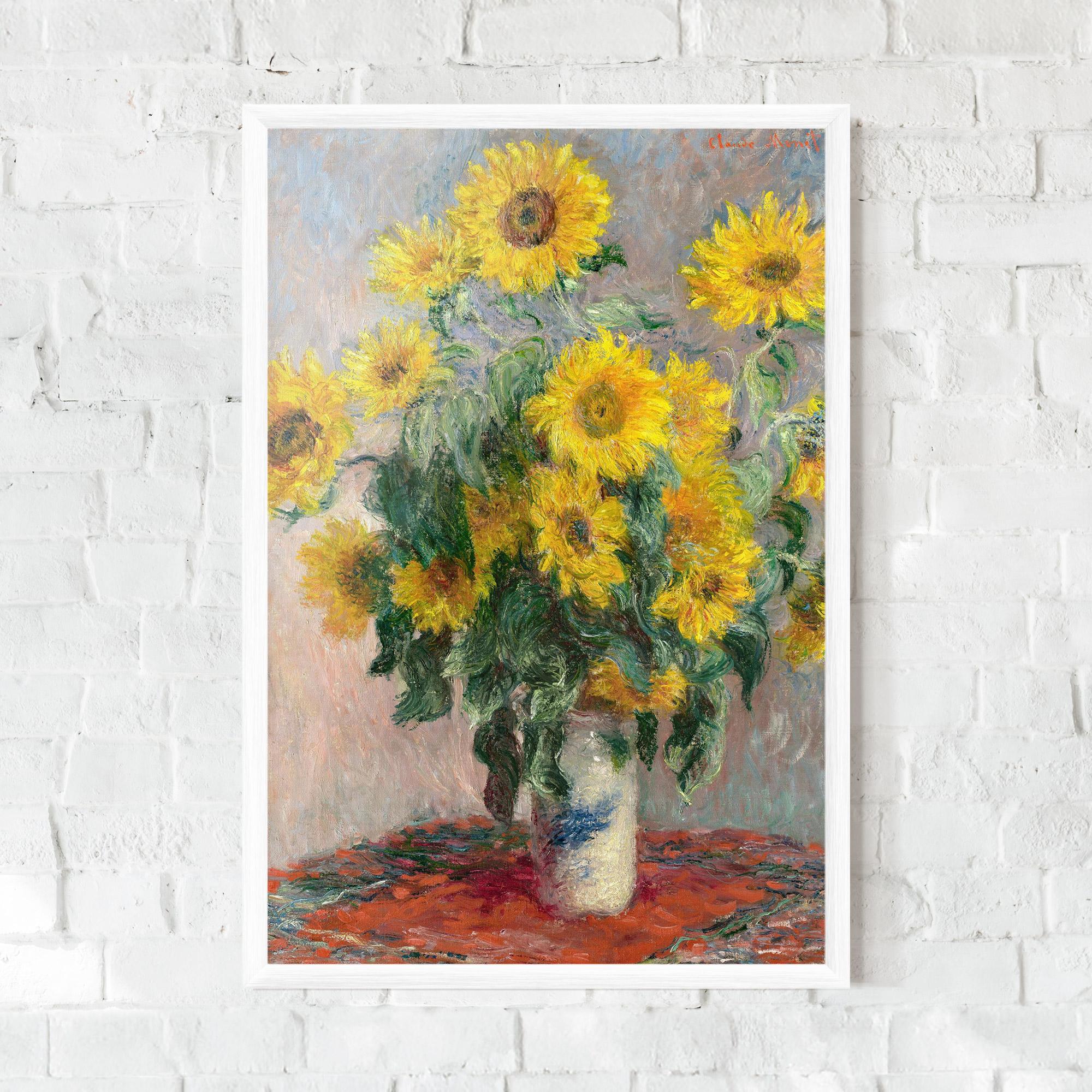 Poster Înrămat Bouquet Of Sunflowers 1881 mockup 0