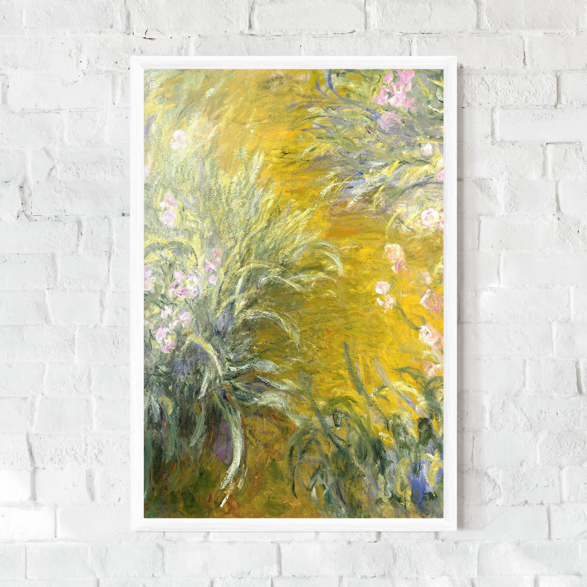 Poster Înrămat Path Through The Irises mockup 0