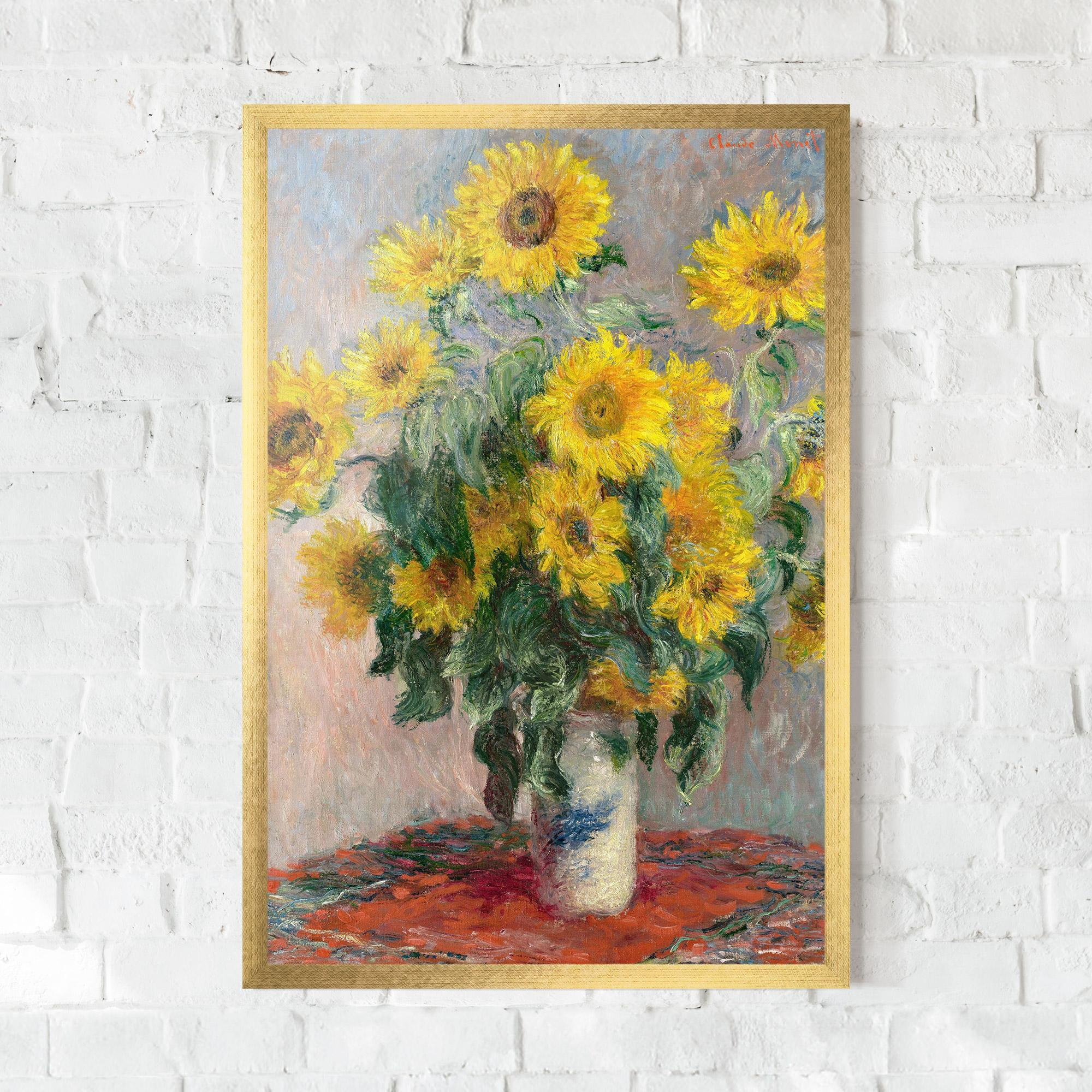 Poster Înrămat Bouquet Of Sunflowers 1881 mockup 0