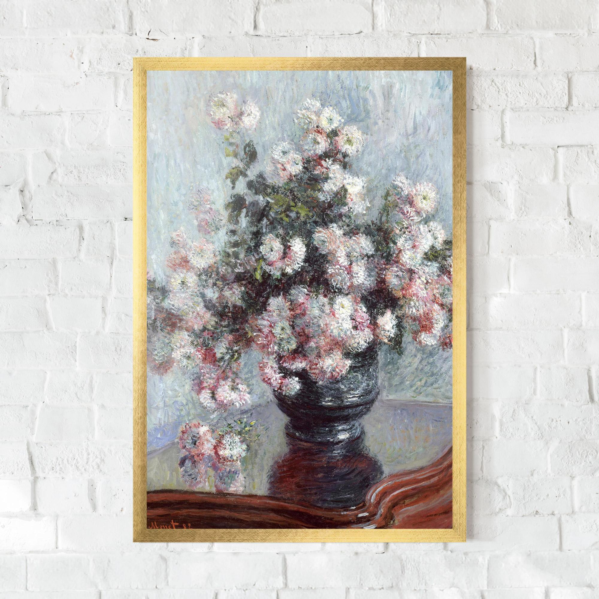 Poster Înrămat Chrysanthemums mockup 0