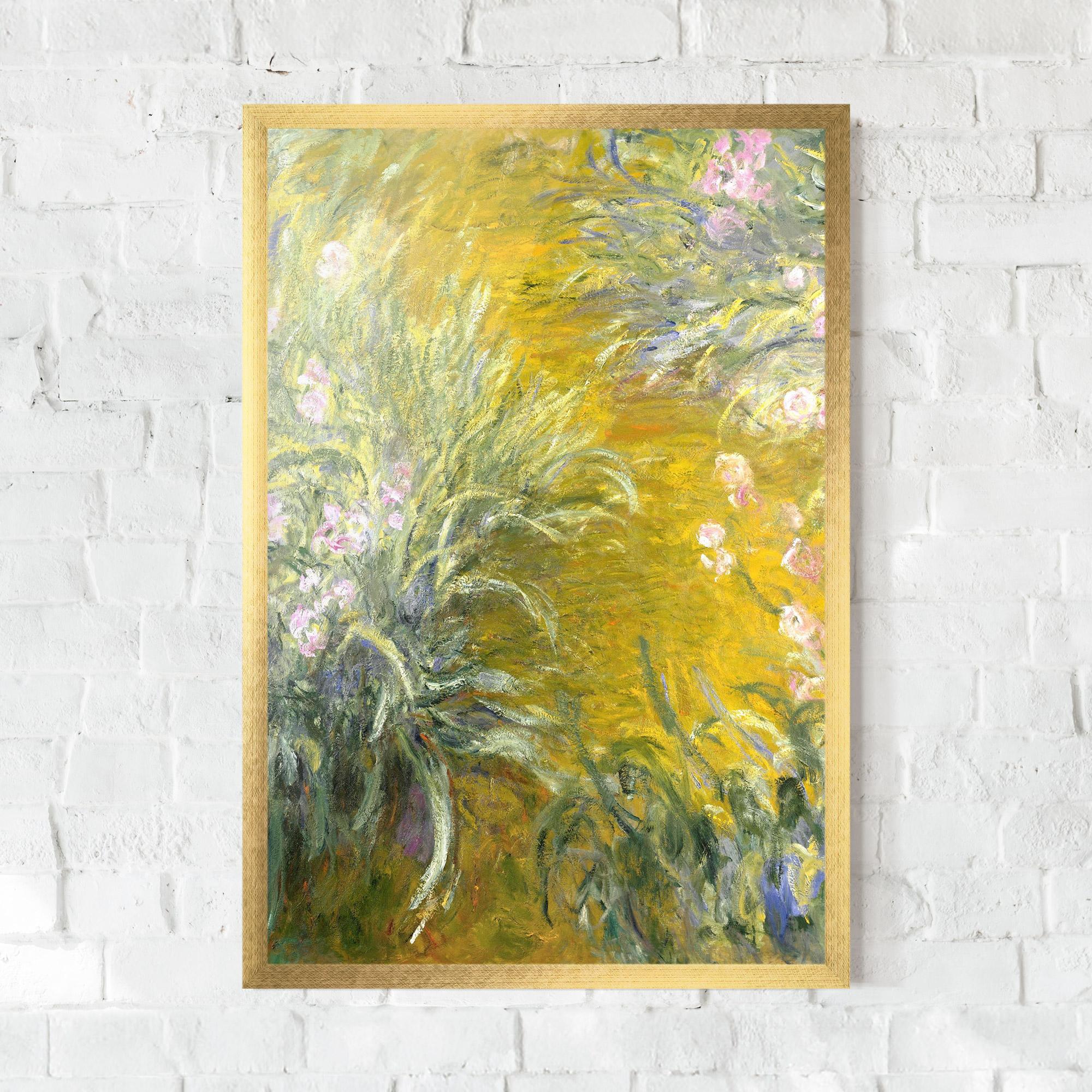 Poster Înrămat Path Through The Irises mockup 0