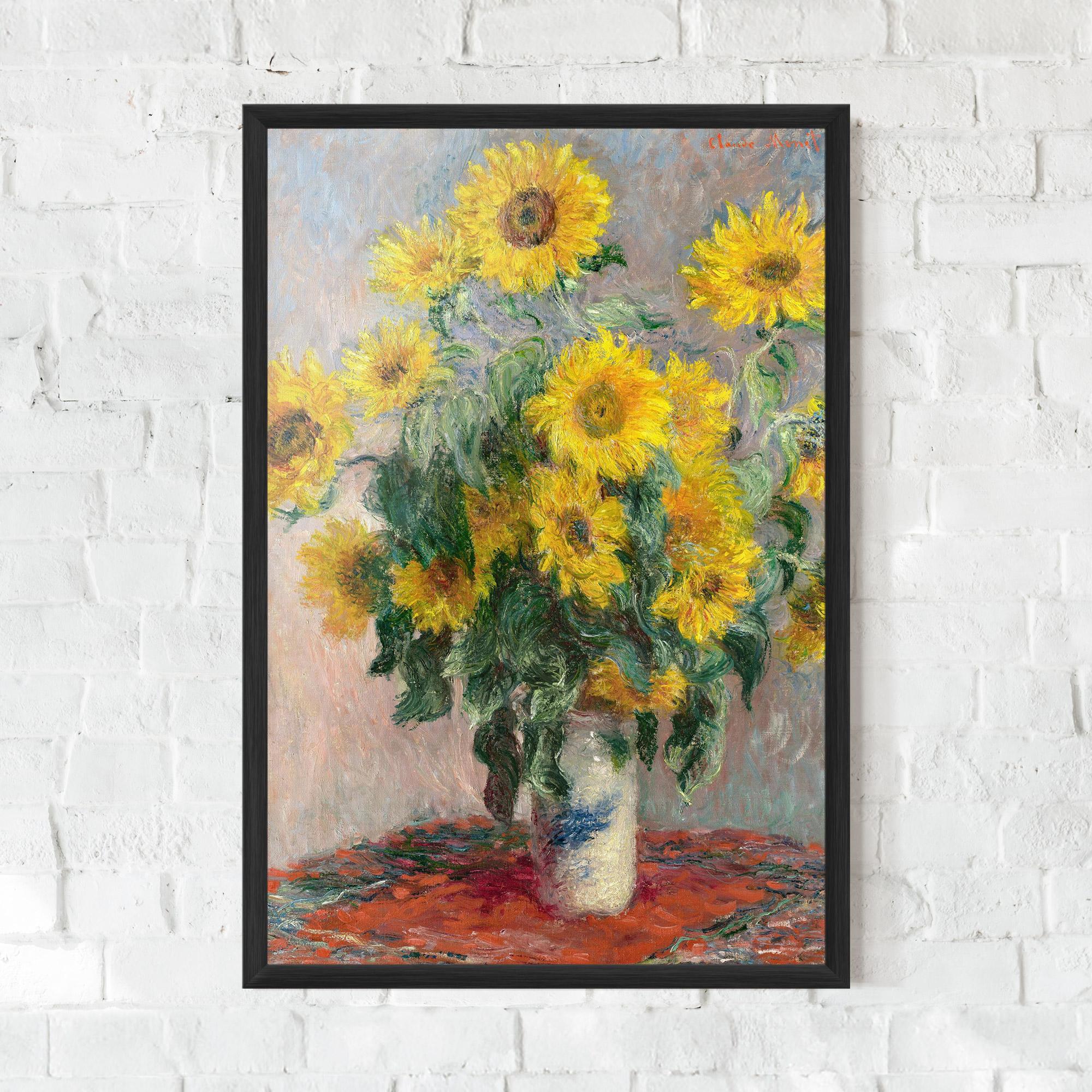 Poster Înrămat Bouquet Of Sunflowers 1881 mockup 0