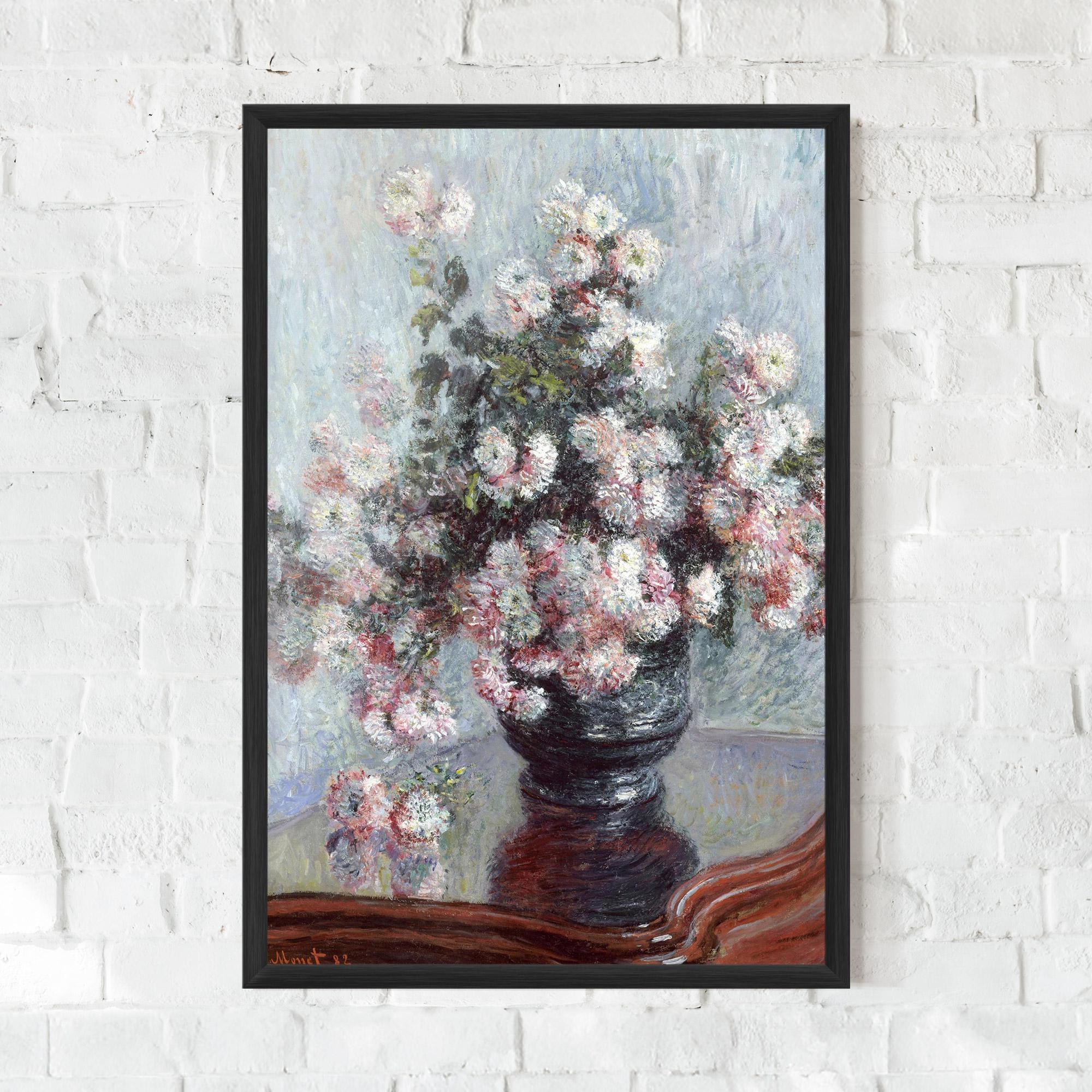 Poster Înrămat Chrysanthemums mockup 0