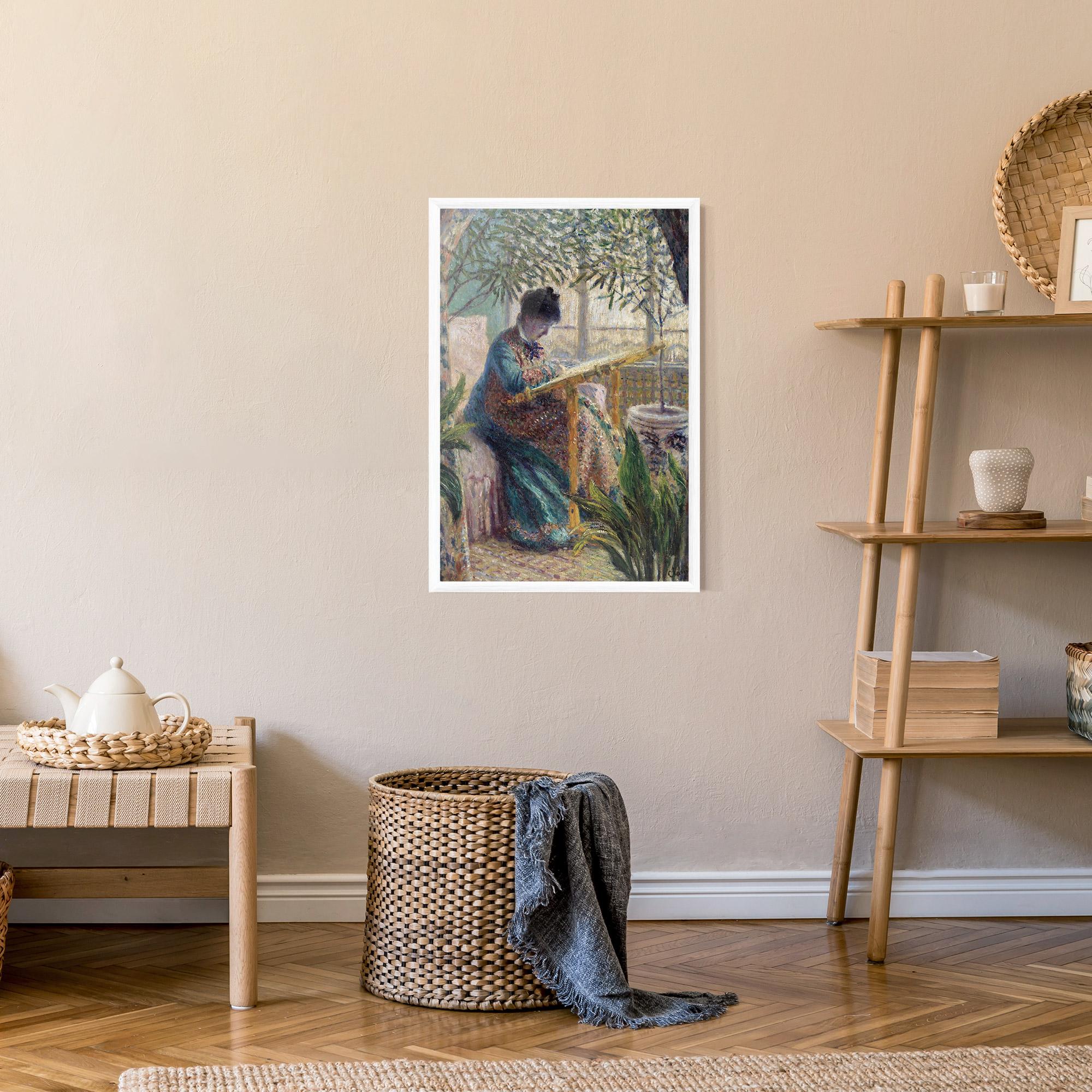 Poster Înrămat Monet Embroidering mockup 9