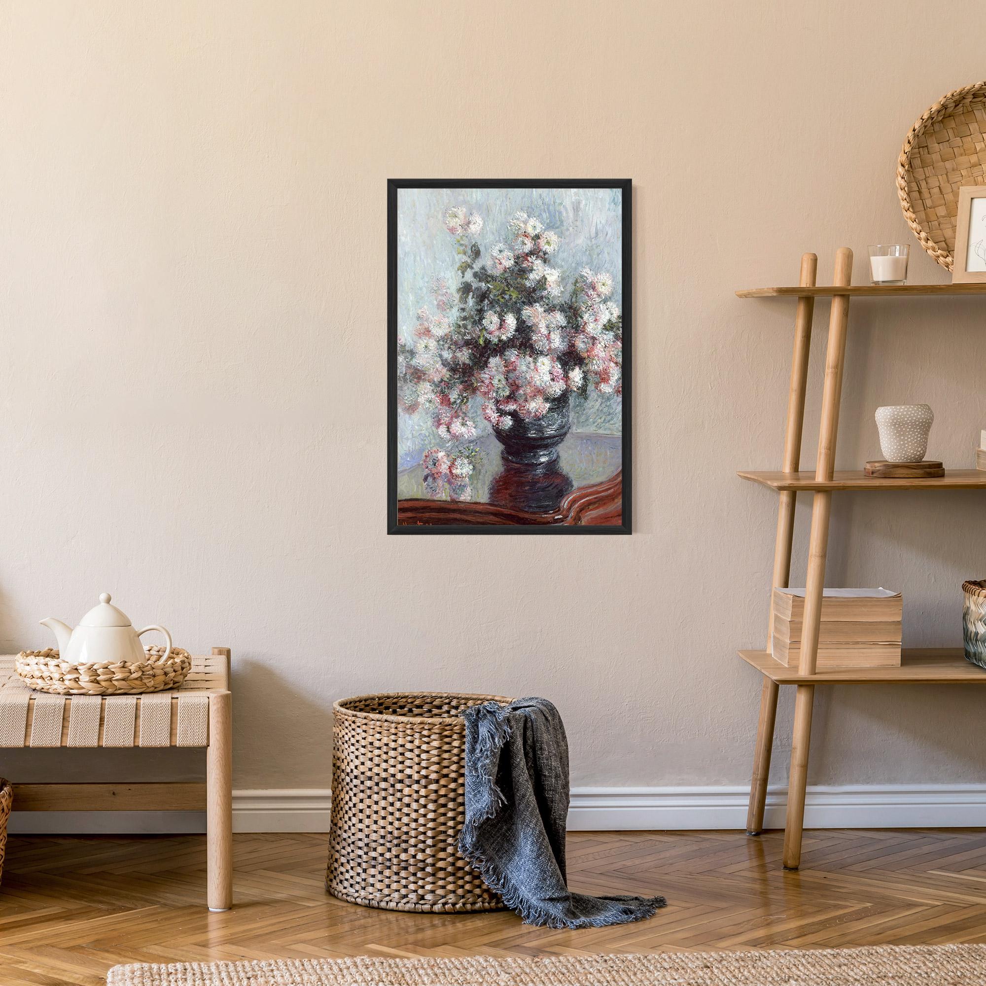 Poster Înrămat Chrysanthemums mockup 9