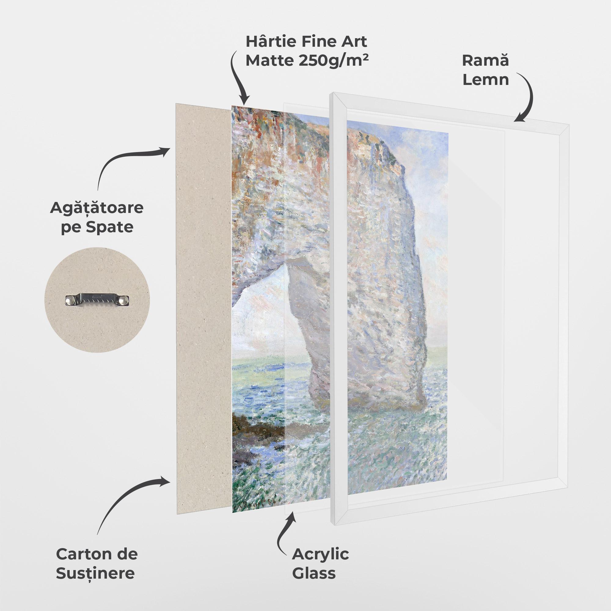 Poster Înrămat Manneporte Near Etretat mockup 1