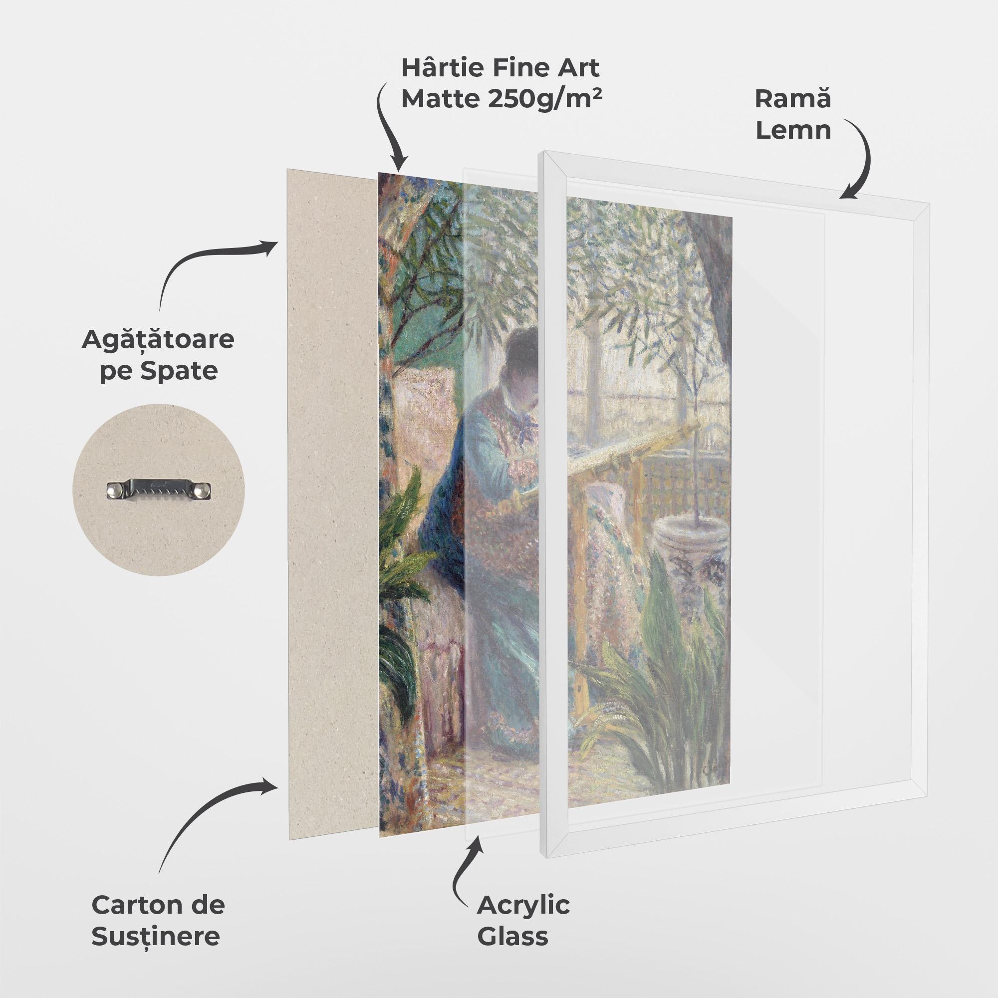 Poster Înrămat Monet Embroidering mockup 1