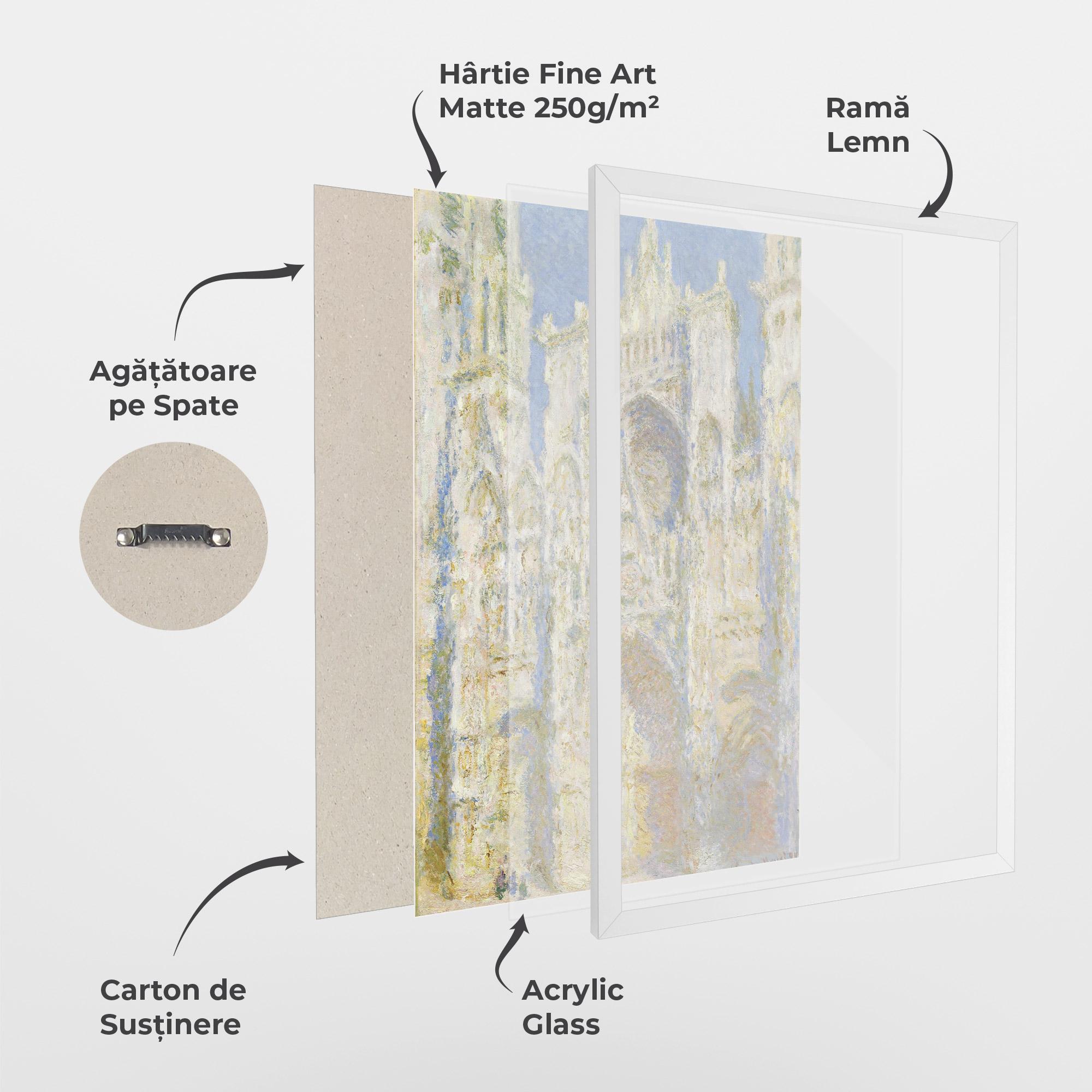 Poster Înrămat Rouen Cathedral mockup 1